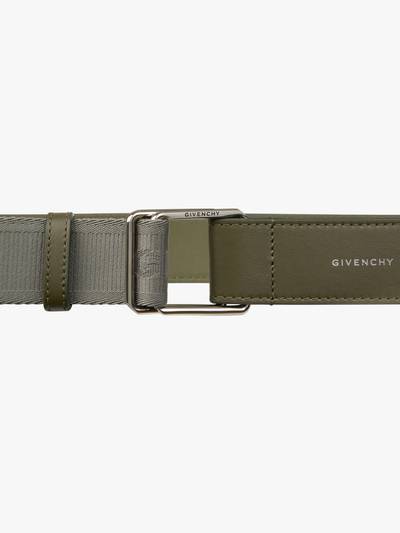 Givenchy GIVENCHY BELT IN LEATHER AND CANVAS outlook
