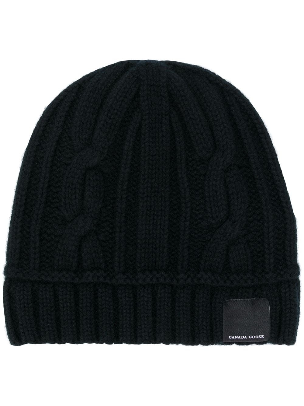 chunky knit beanie - 1