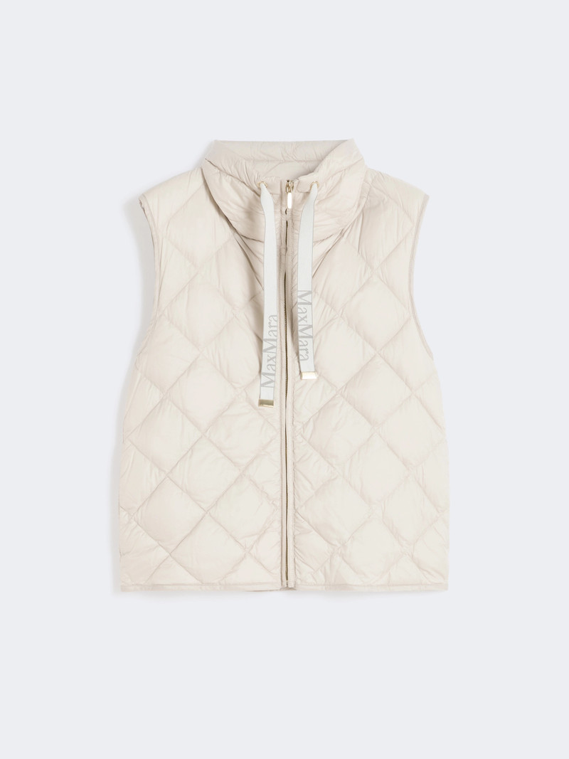 TREGIC Padded water-repellent nylon canvas gilet - SAND 1