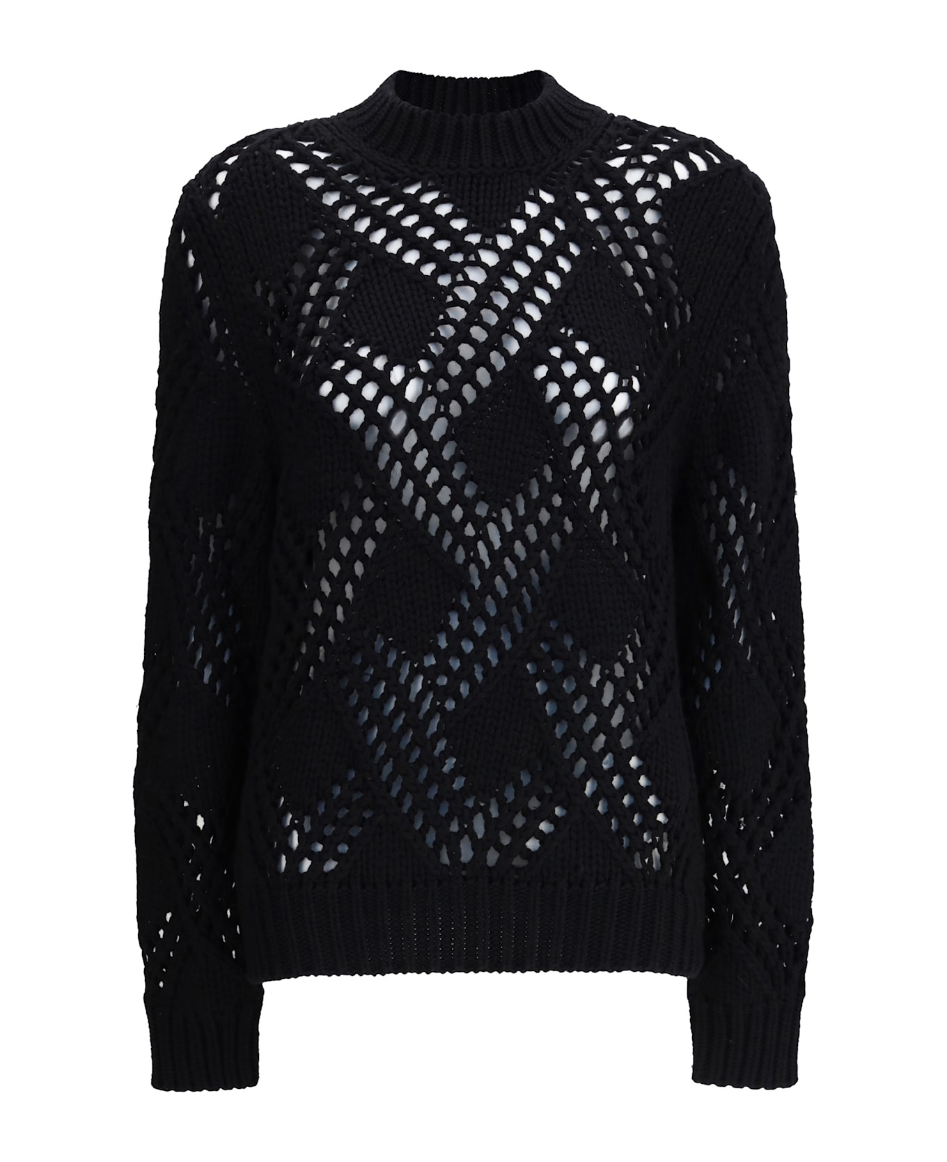 Geometric Pattern Sweater - 1