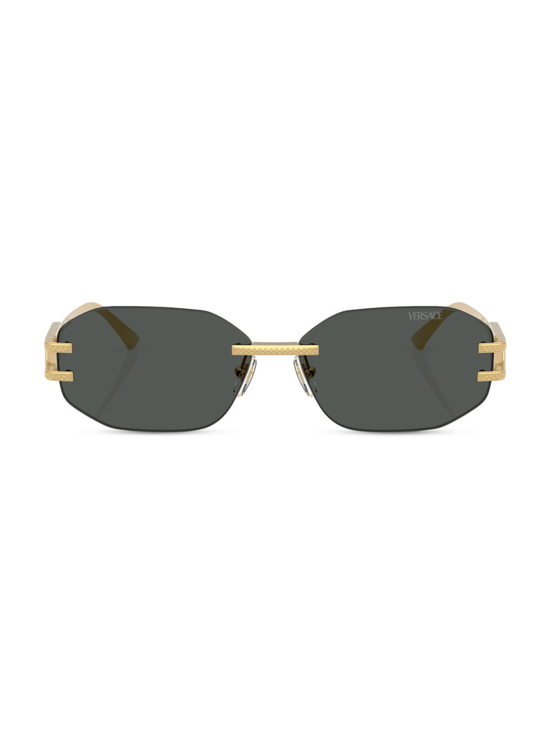Men's 58MM Oval Sunglasses - Dark Grey 1