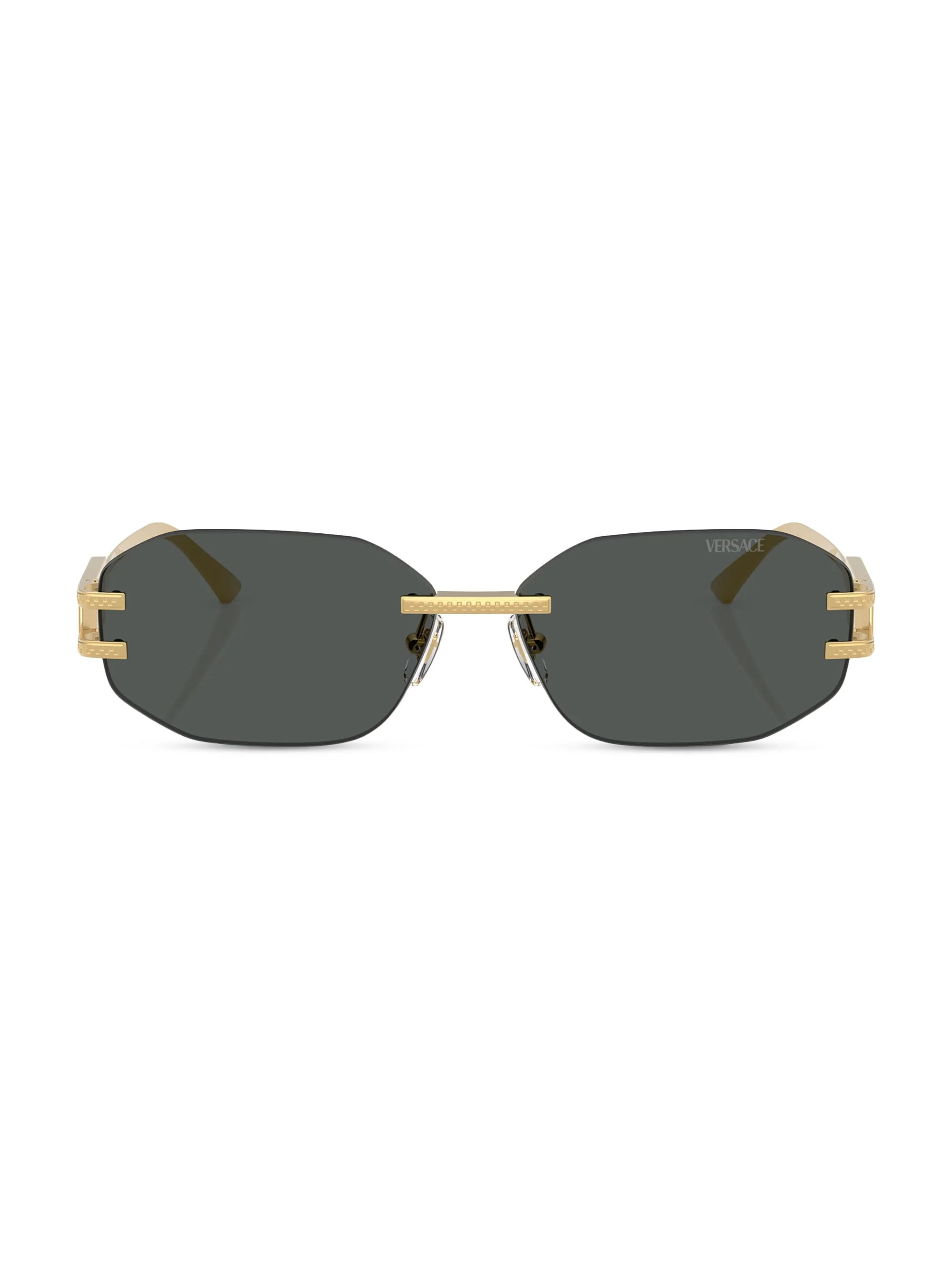 Men's 58MM Oval Sunglasses - Dark Grey - 1