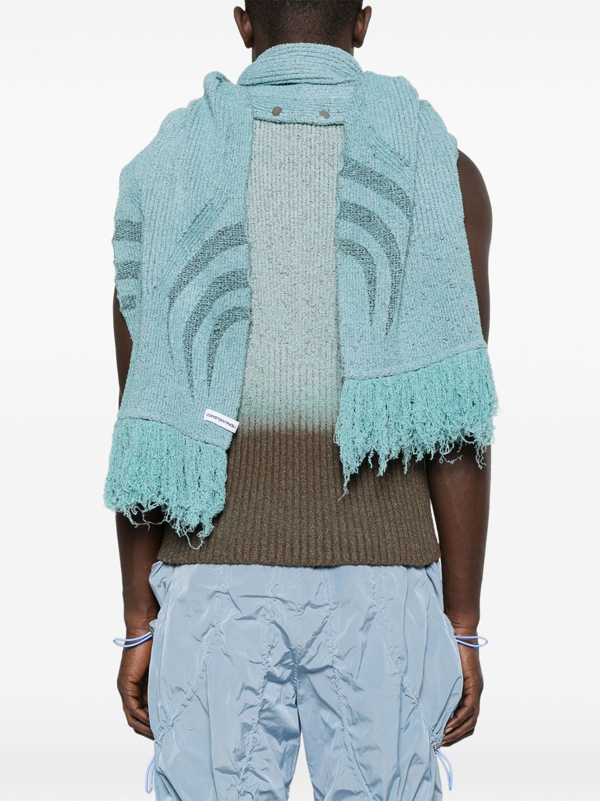 knitted top and scarf set - 4