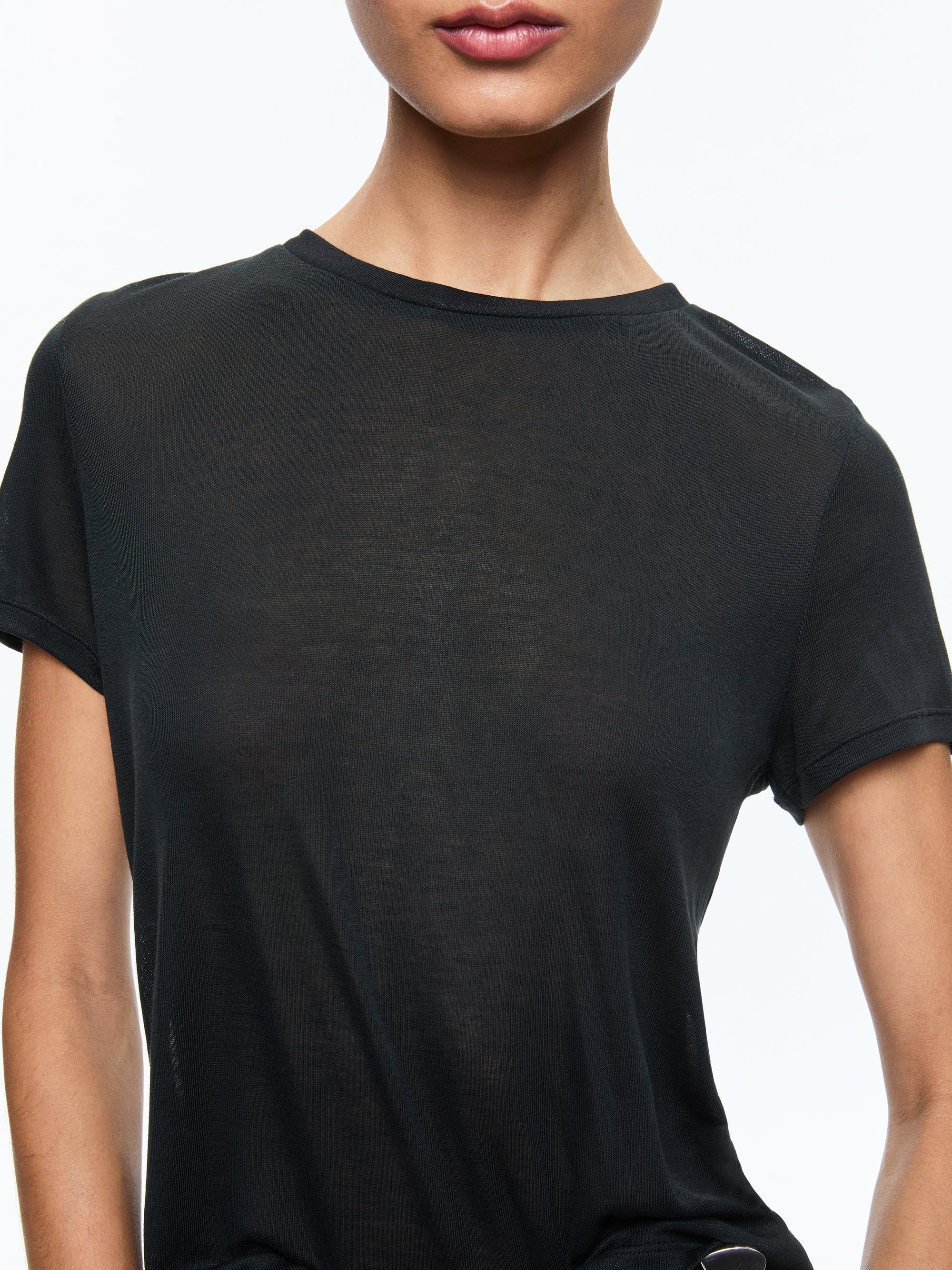 CINDY CLASSIC CROPPED TEE - 5