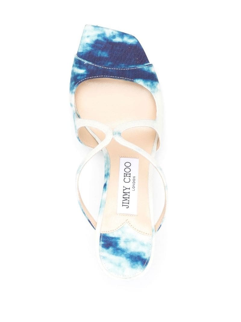 printed slip-on sandals - 4