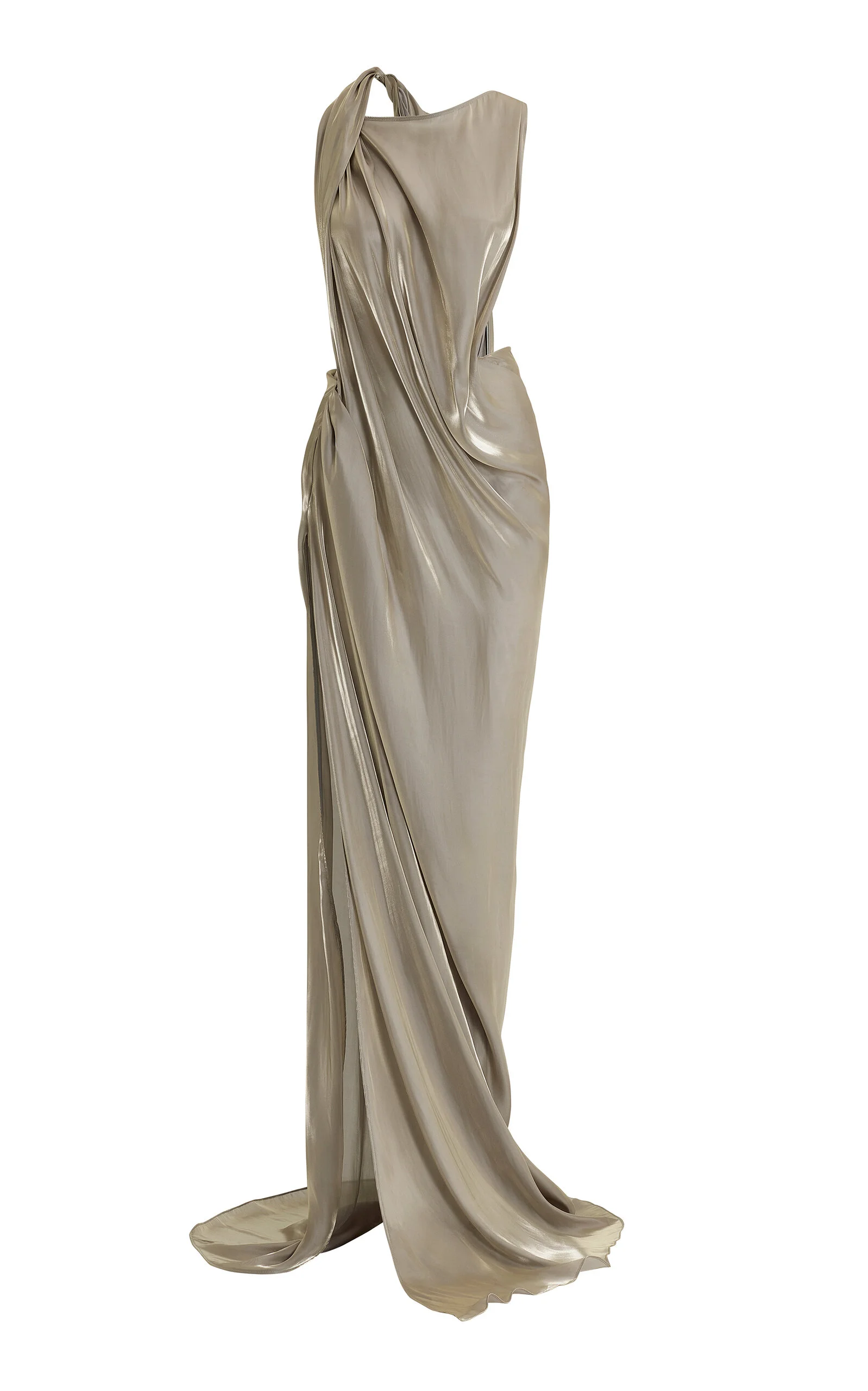 Glow Up Draped Gown silver - 1