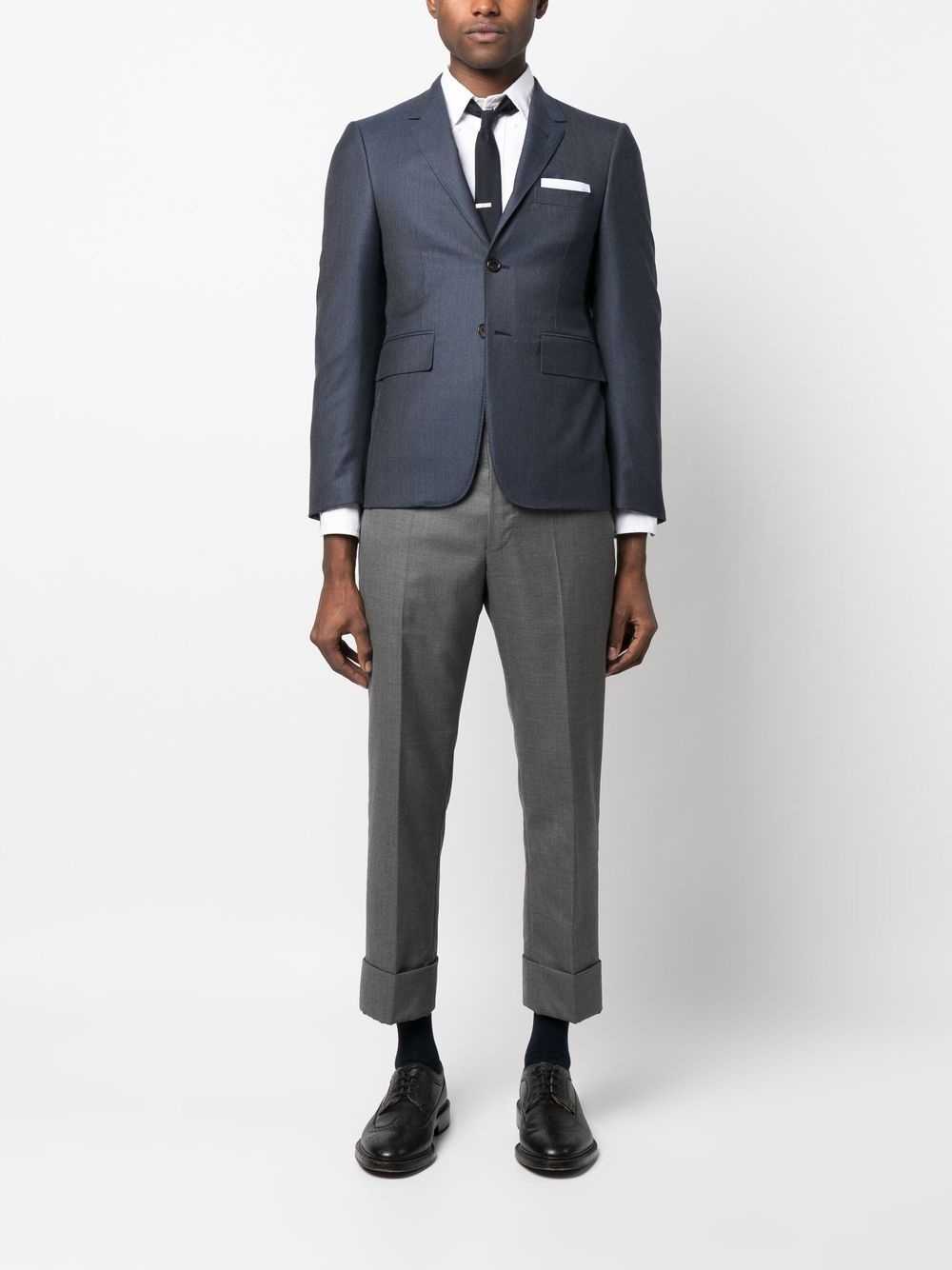 single-breasted button blazer - 2