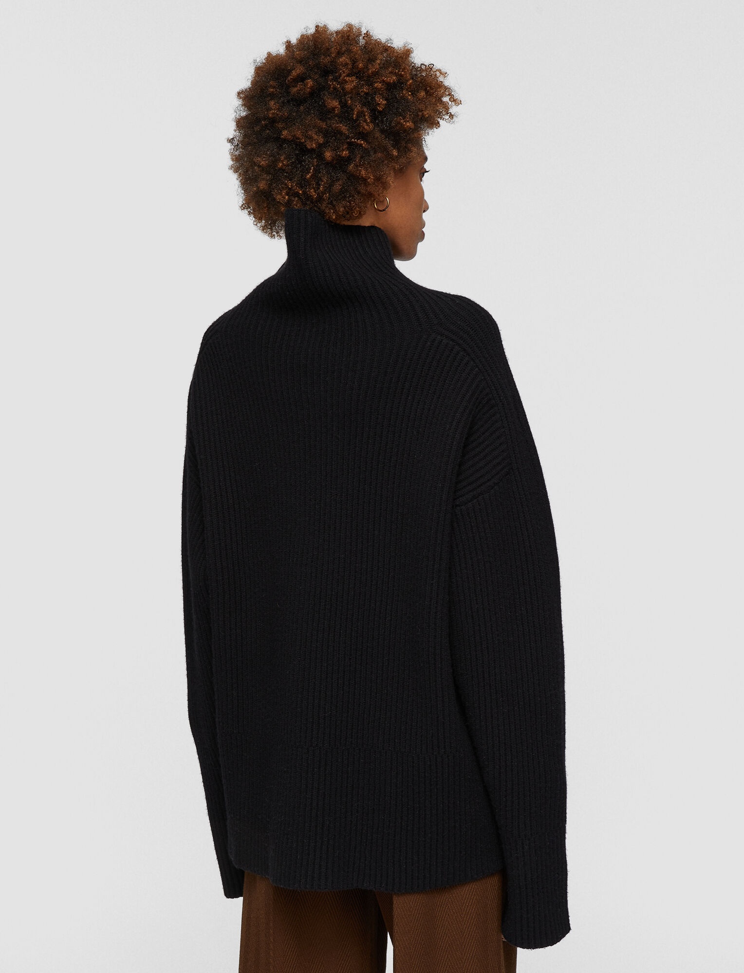Cardigan Stitch High Neck Jumper - 4