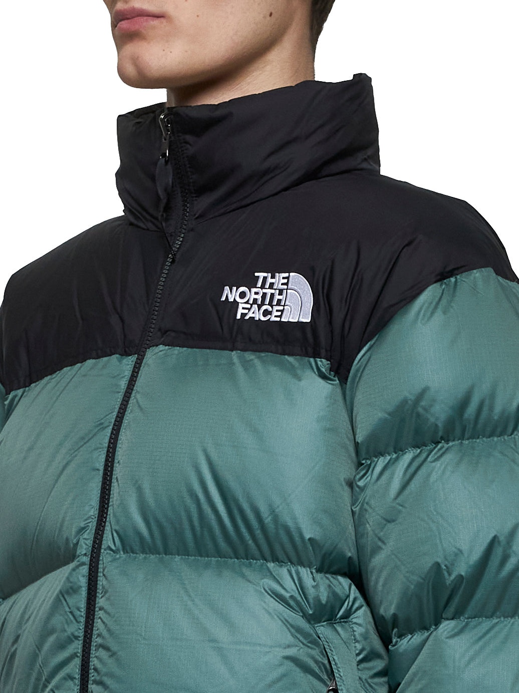 Green Retro Nuptse 1996 jacket - 4