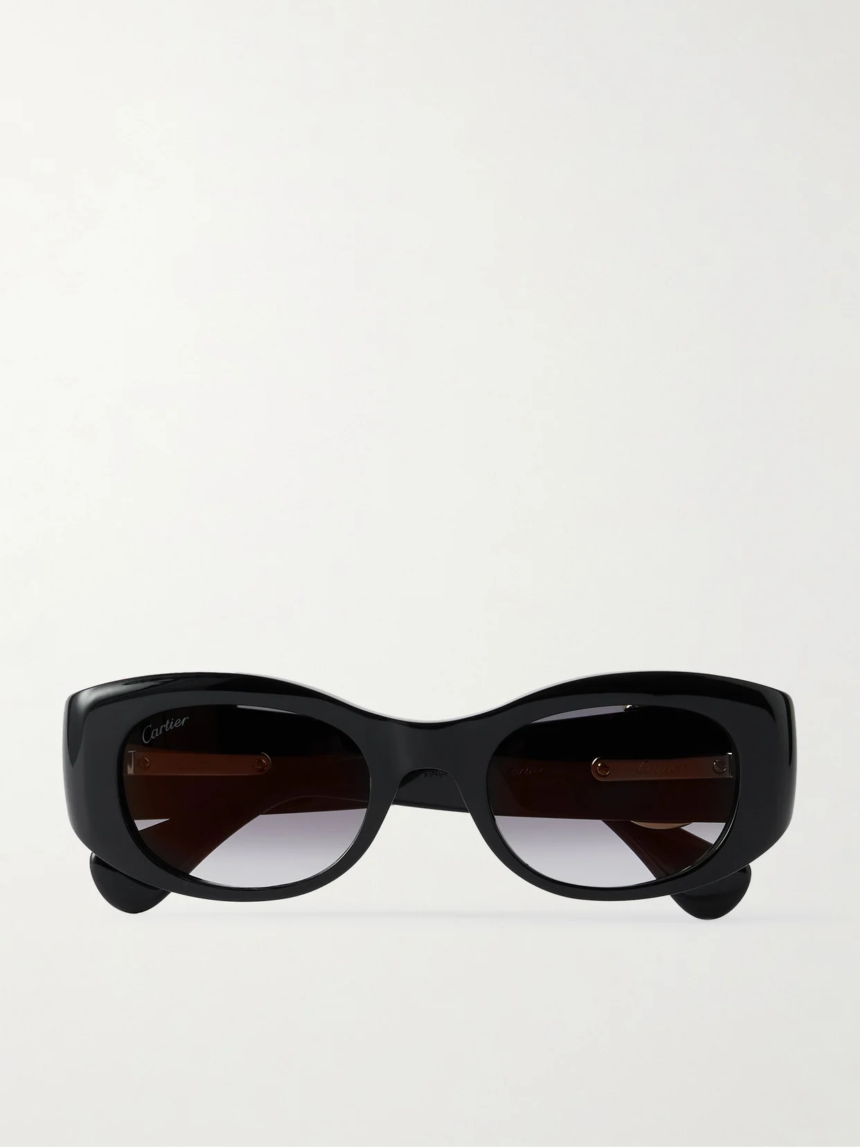 Panthère Classic Oval-frame Acetate Sunglasses - 1