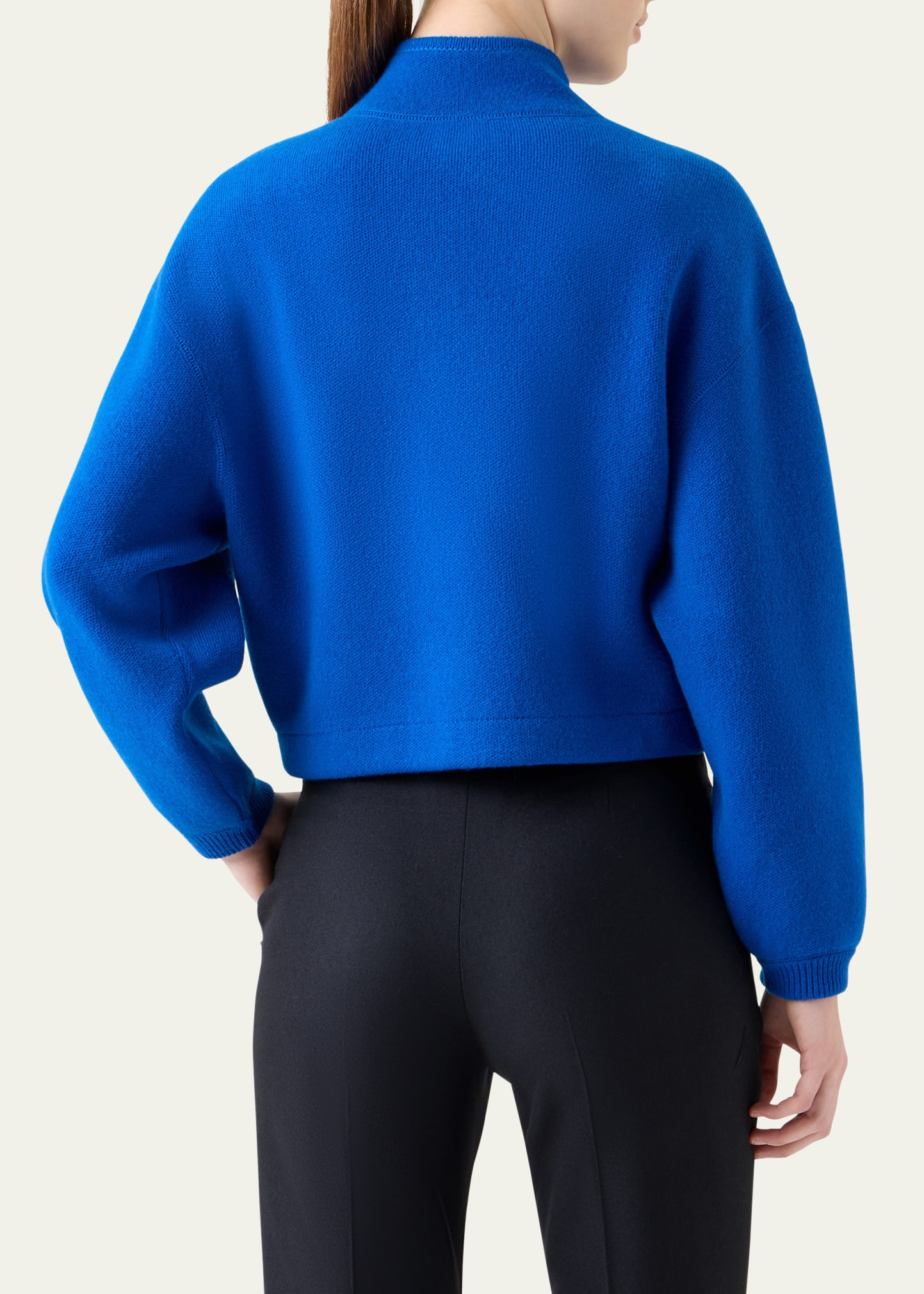 Cashmere Knit Zip Cardigan - 3