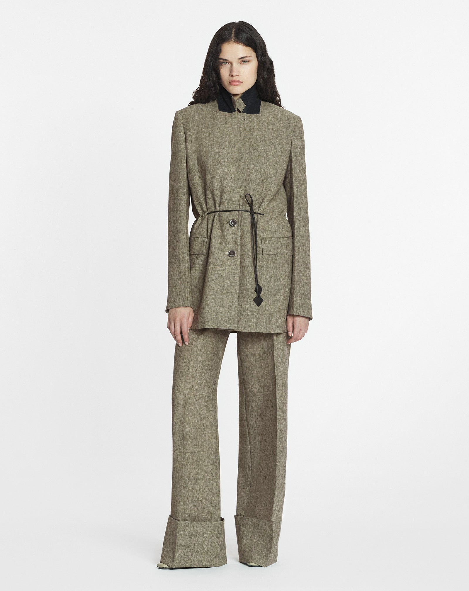 BELTED WOOL JACKET - 2