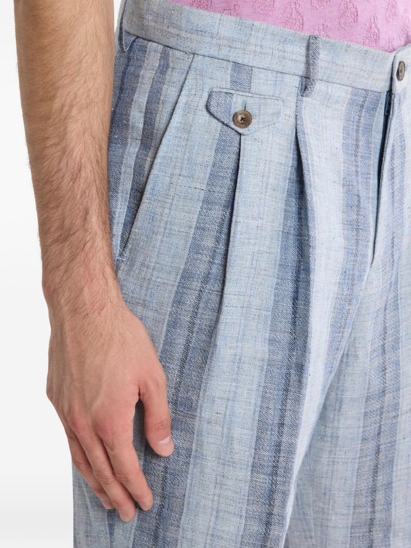 striped linen shorts 4