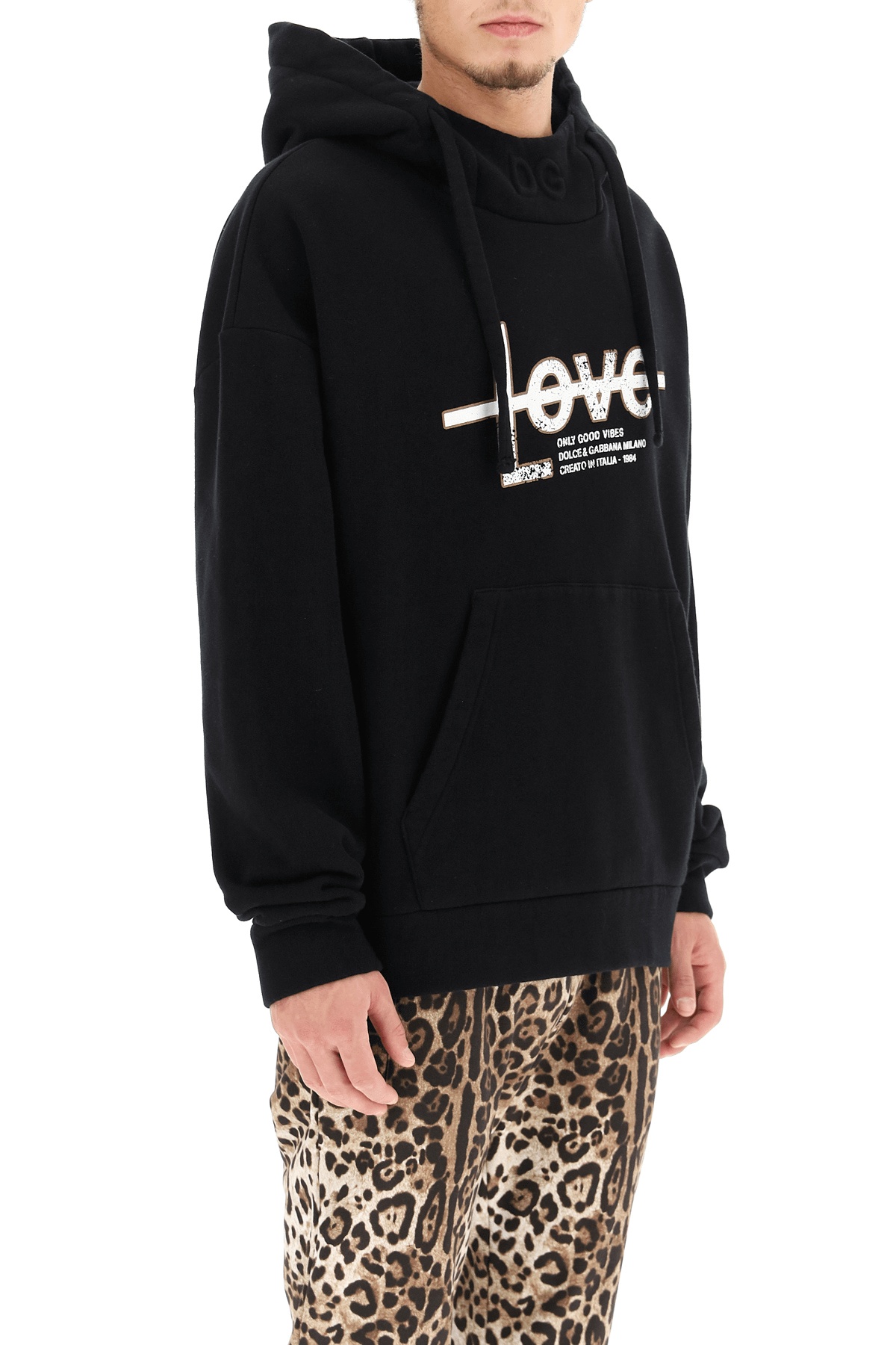 Dolce & Gabbana 'Only Good Vibes' Print Hoodie - 3
