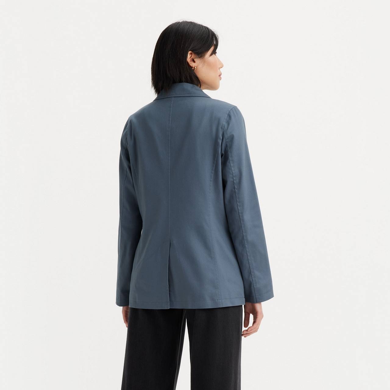 SINGLE BREASTED COTTON BLAZER - 2