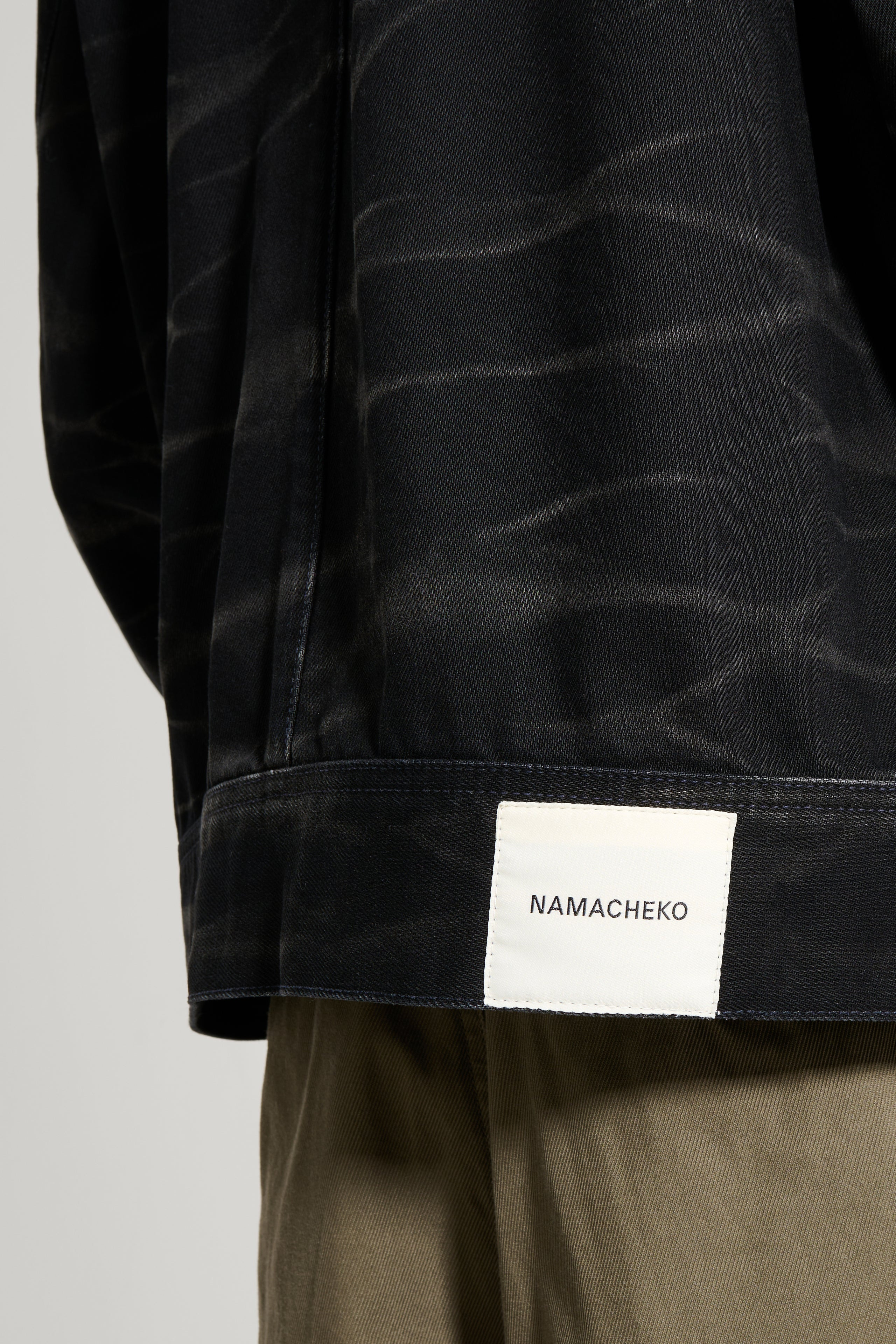 NAMACHEKO ZEBRA DENIM JACKET WASHED BLACK - 6