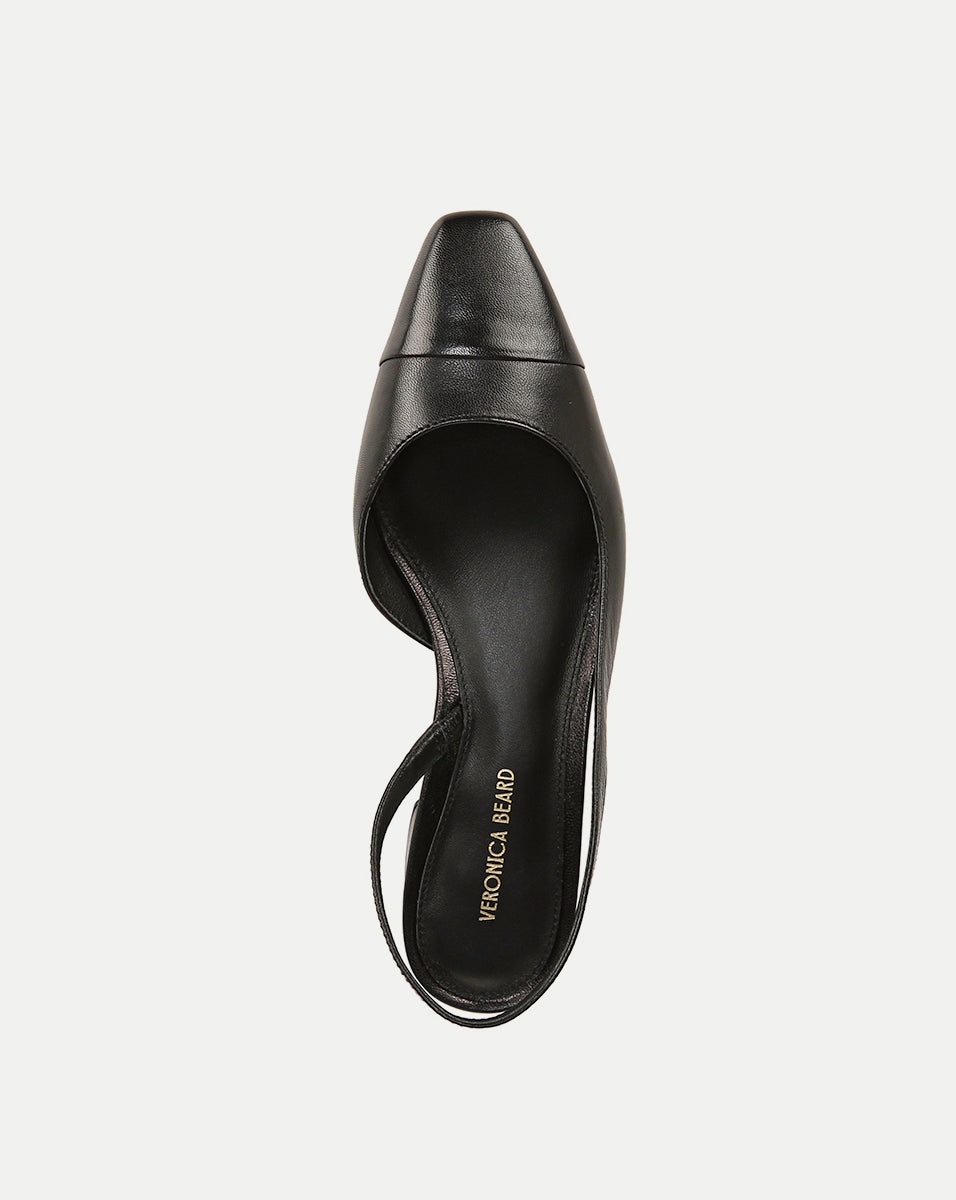CECILE LEATHER CAP-TOE SLINGBACK - 3