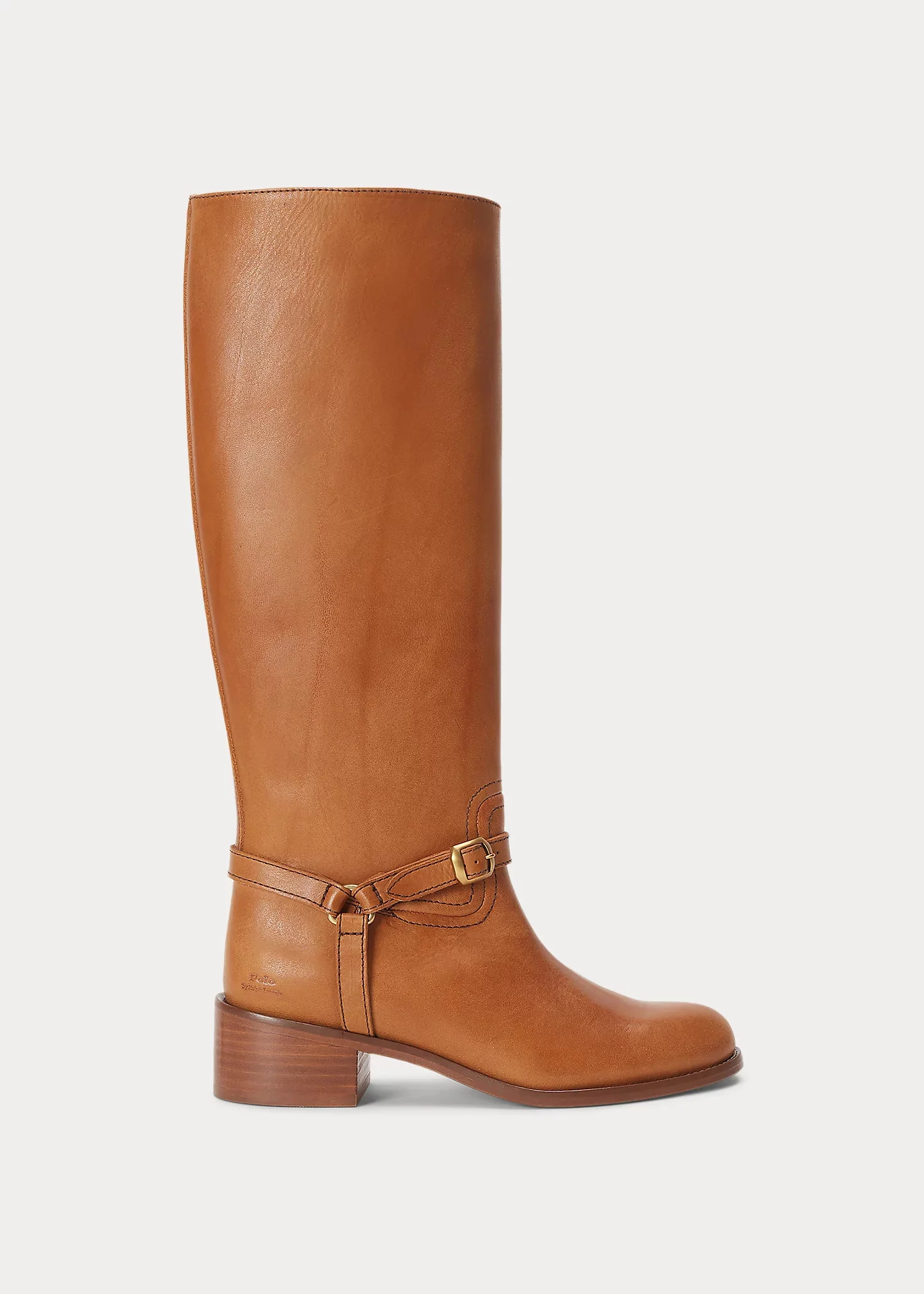 Harness Burnished Leather Riding Boot - 1