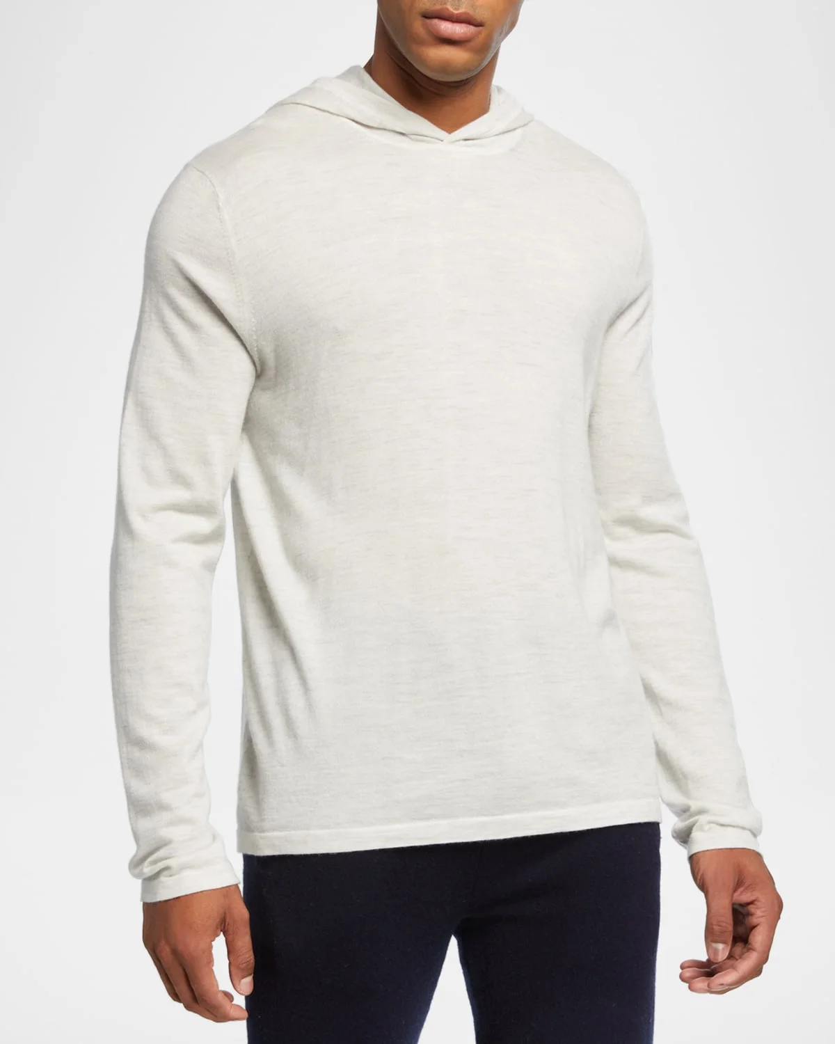 Men's Pullover Wool Hoodie - 1