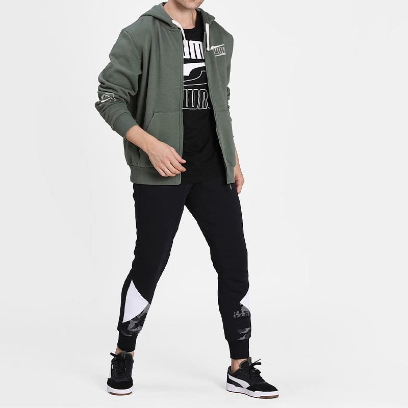 PUMA Rebel Camo AOP Sweatpants 'Black' 585022-01 - 5