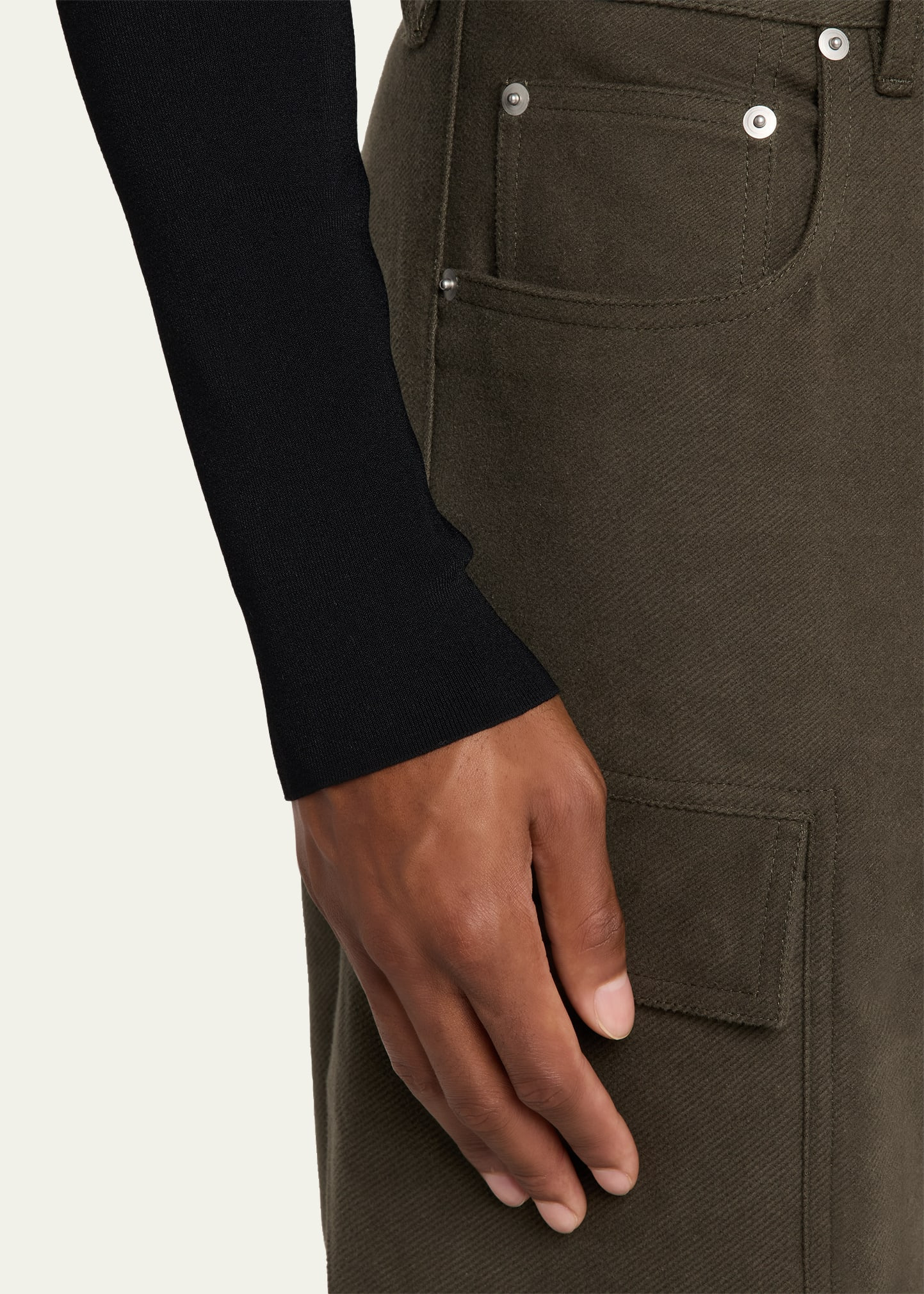 Men's Cotton Relaxed-Fit Cargo Pants - 5