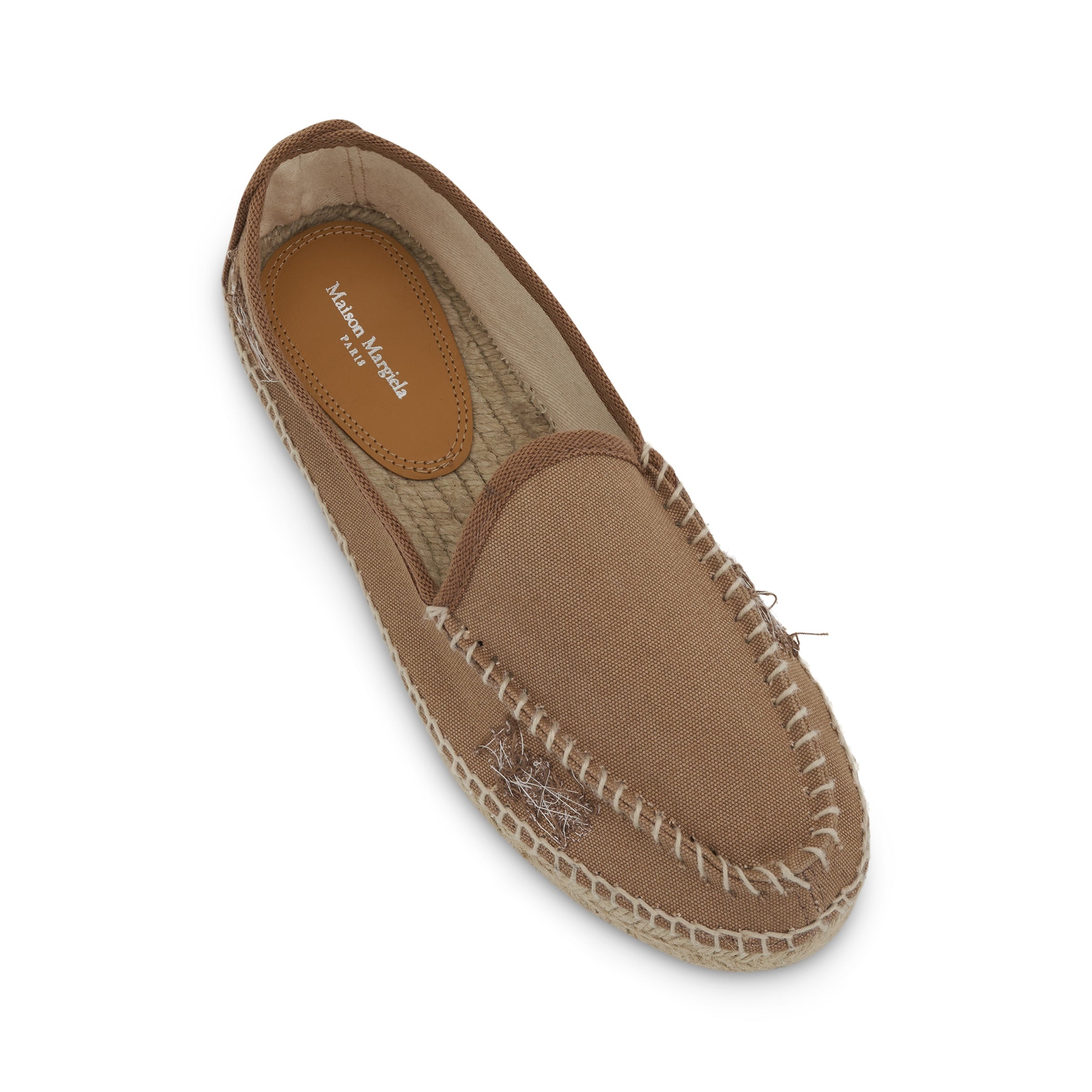 Embroidered Espadrilles in Chamois - 3