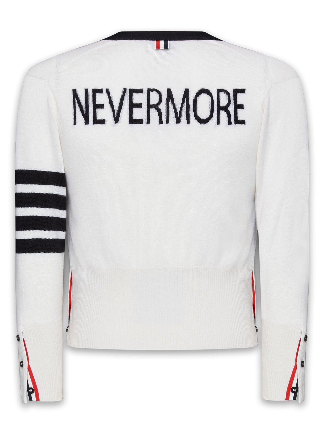 Cashmere Nevermore Intarsia 4-Bar Classic Short Cardigan - 2