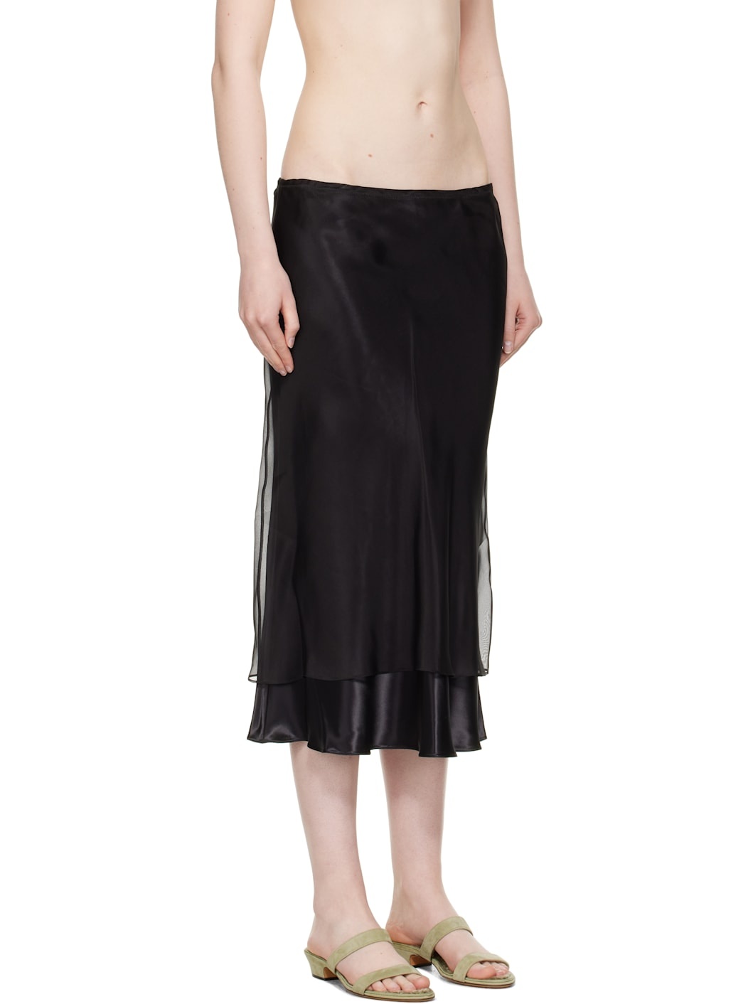 Black Monina Midi Skirt - 2