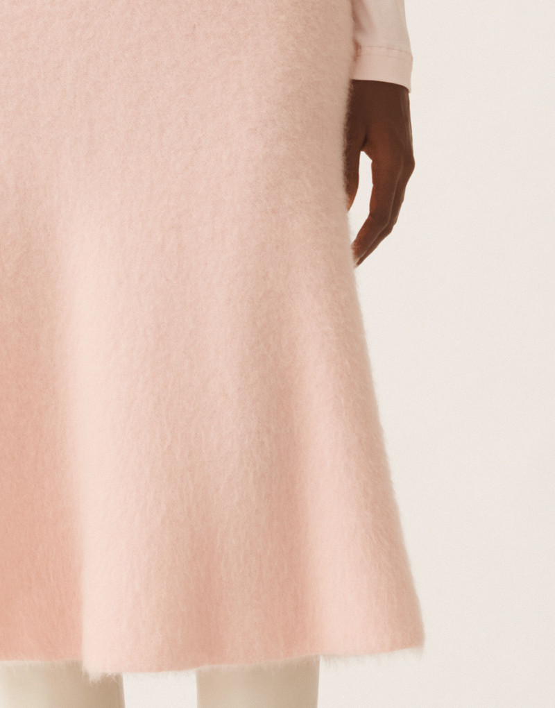 Brushed merino and mohair skirt 5