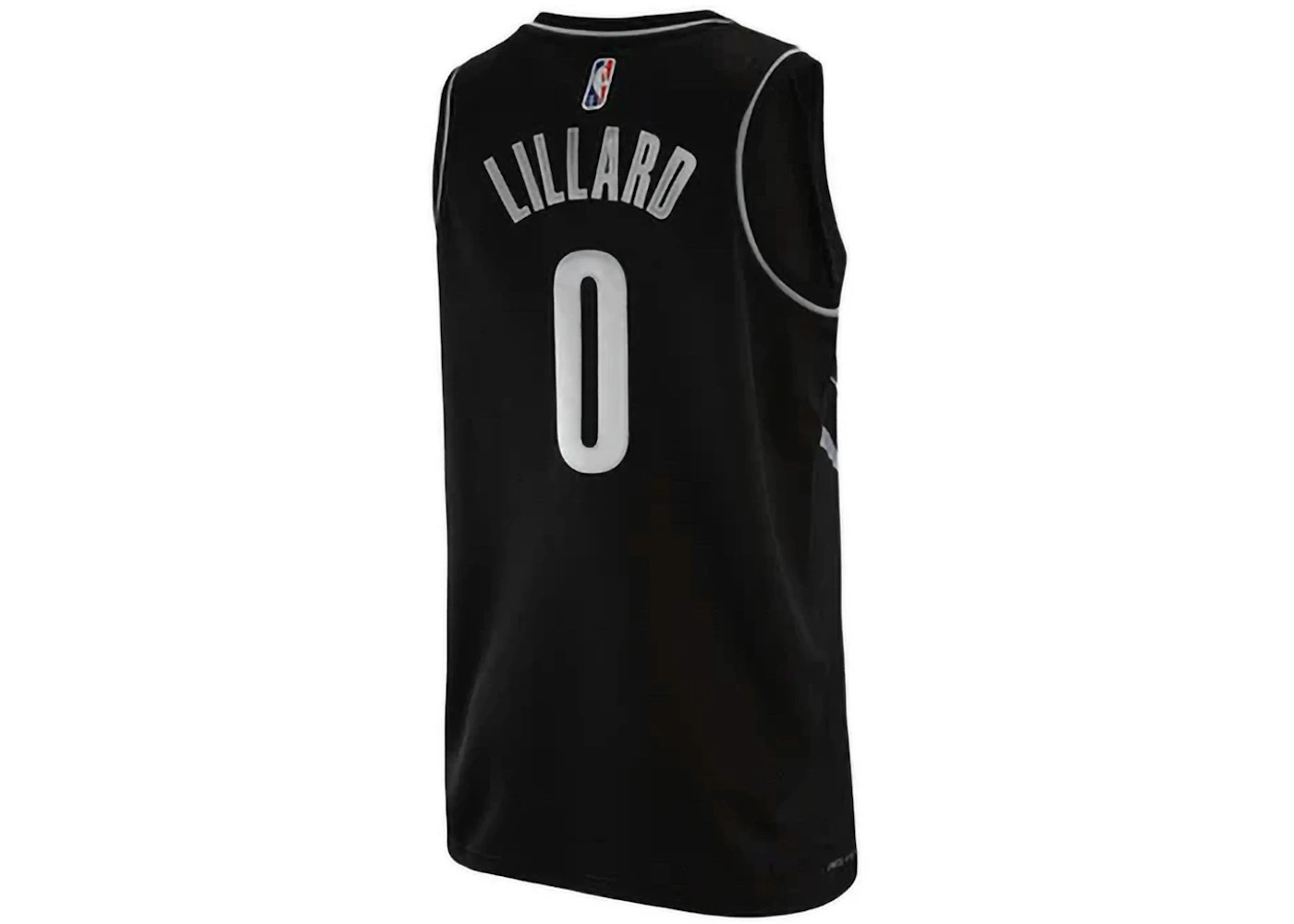 Nike Portland Trail Blazers D Lillard Swingman Jersey Black - 2