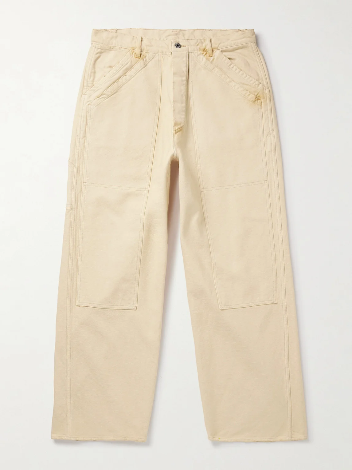 Vintage Double-Knee Wide-Leg Jeans - 1