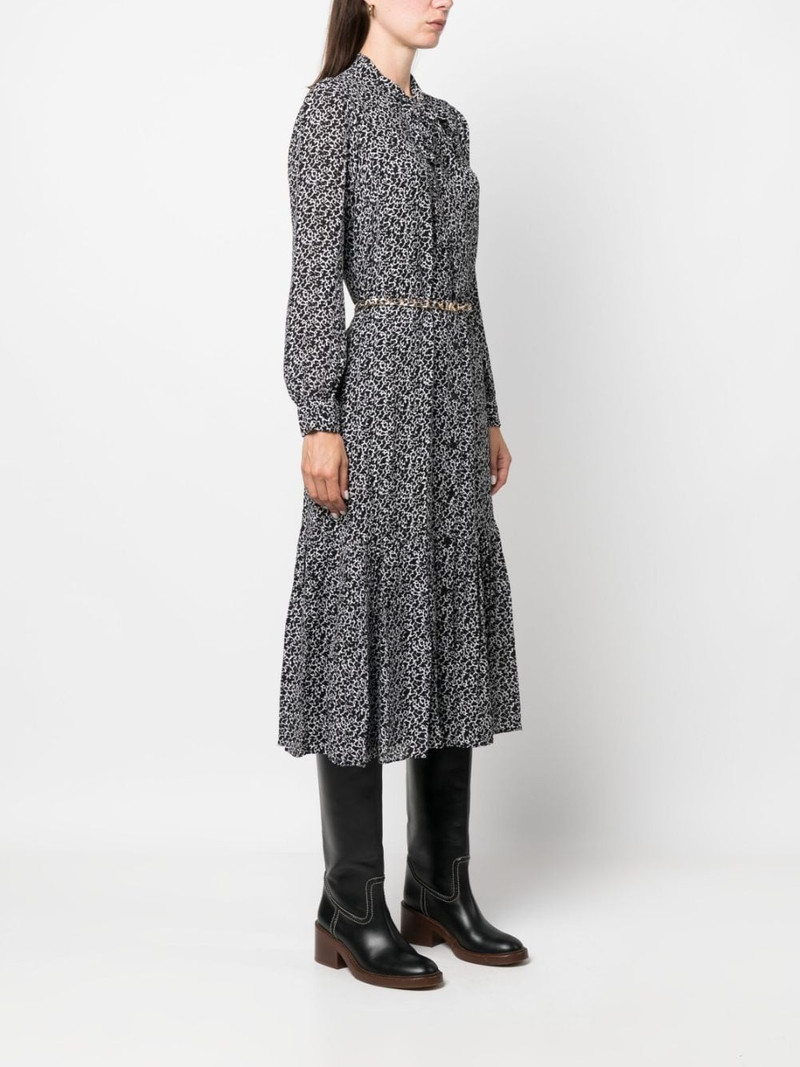 abstract-print midi shirt dress 3