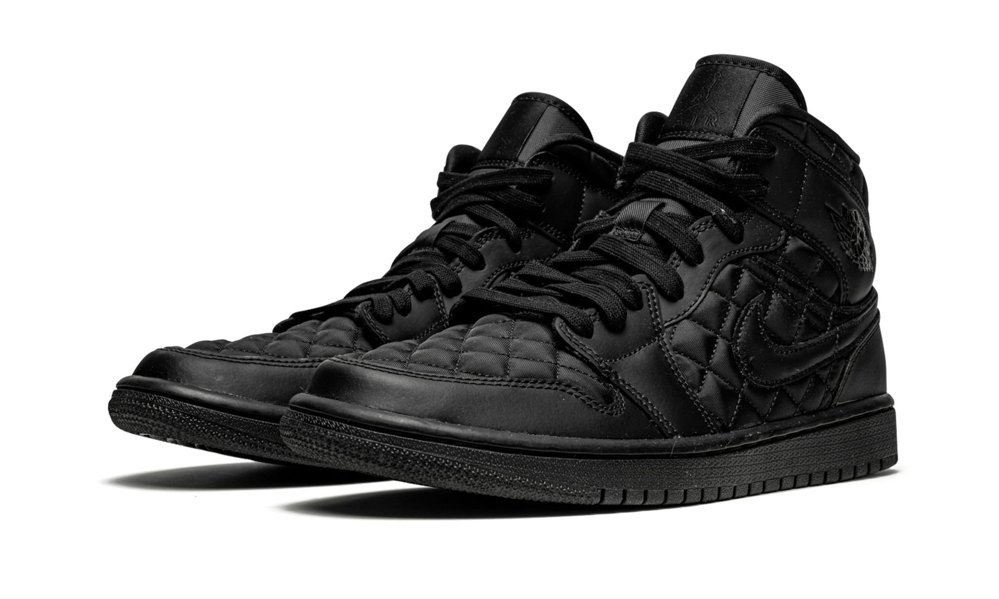 Wmns Air Jordan 1 Mid Quilted "Black" - 2
