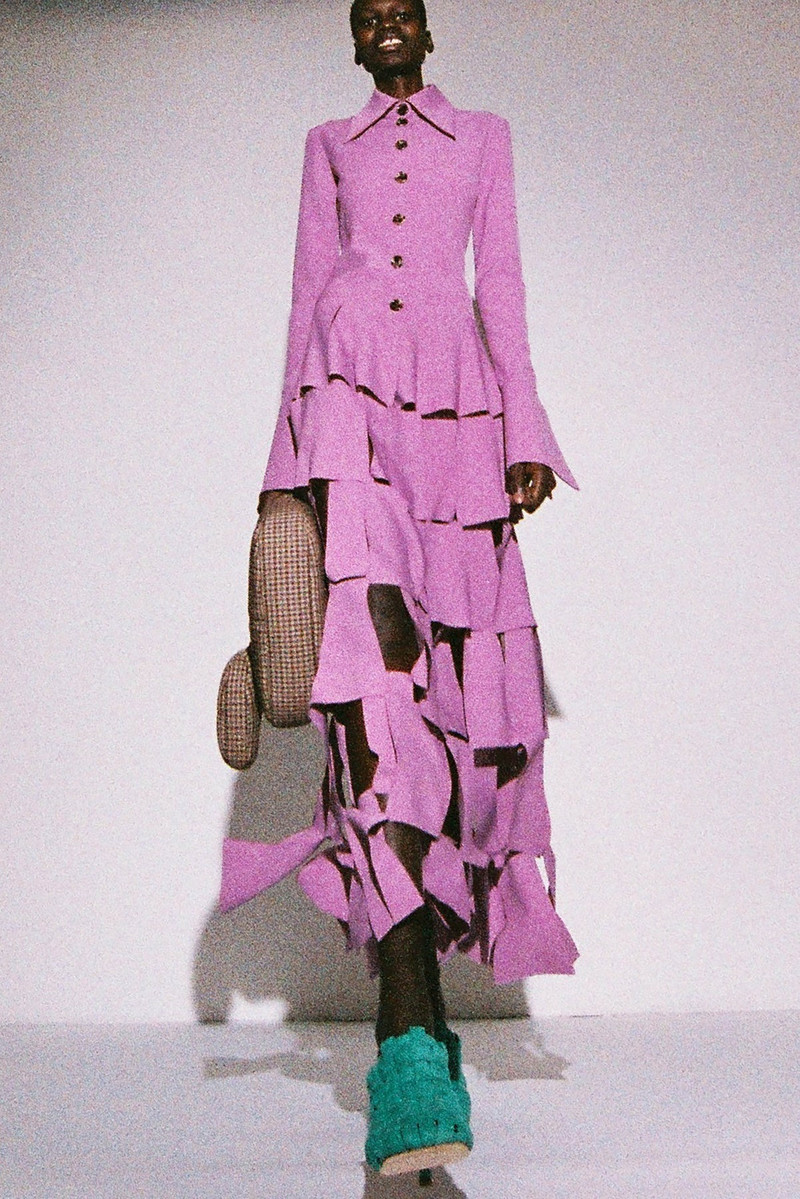 WILMA CHUBBY HIGH HEEL MULE EMERALD GREEN 6