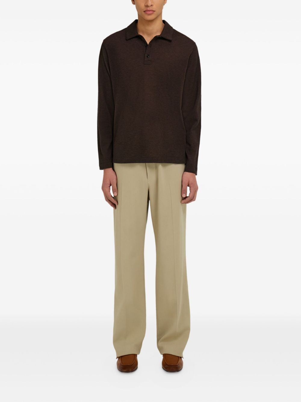 long-sleeved polo shirt - 2