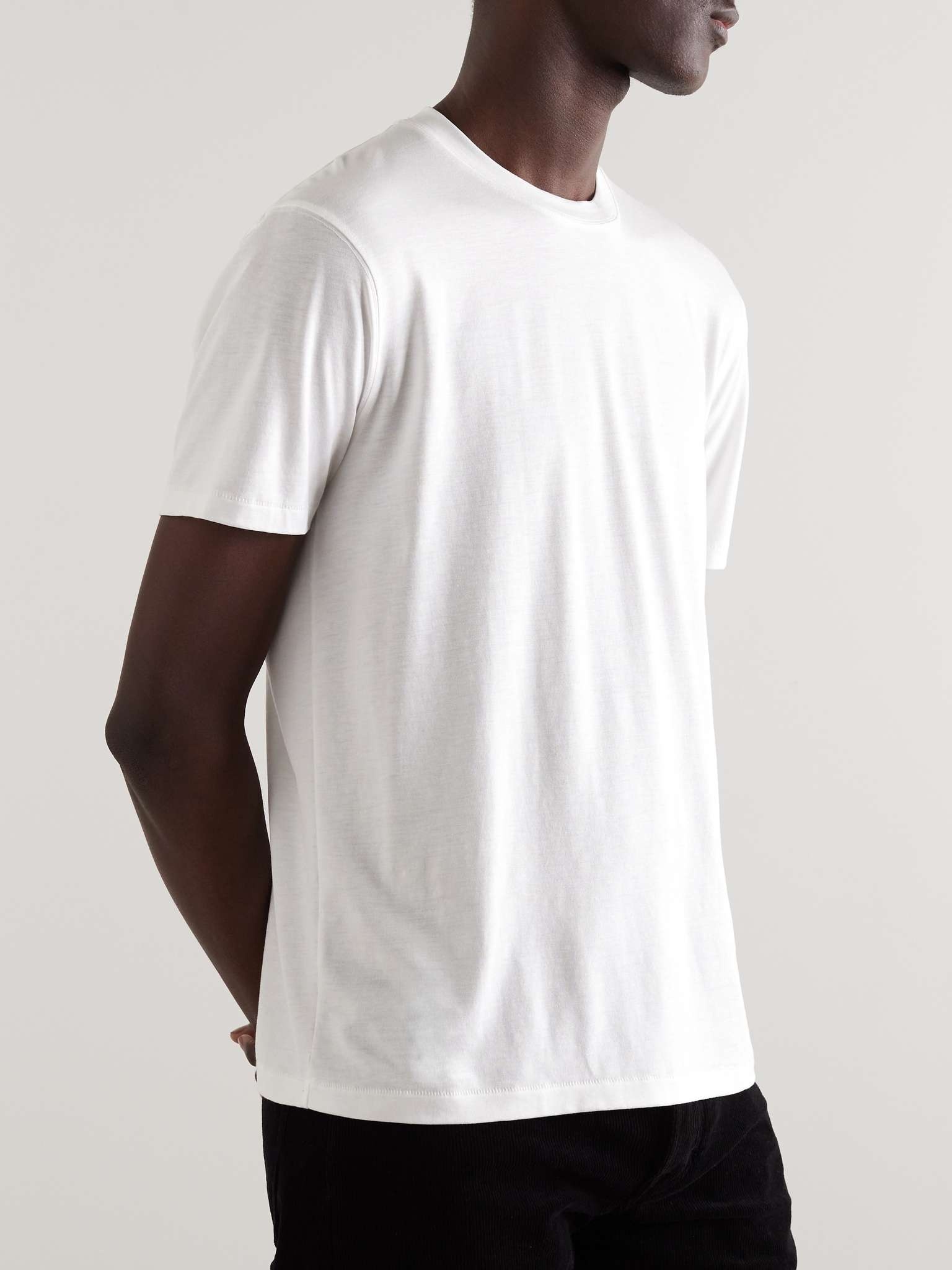 Slim-Fit Lyocell and Cotton-Blend Jersey T-Shirt - 3