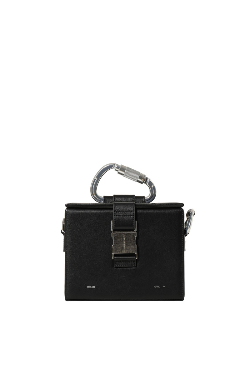 HELIOT EMIL™ LEATHER CARABINER BOX BAG / BLK outlook