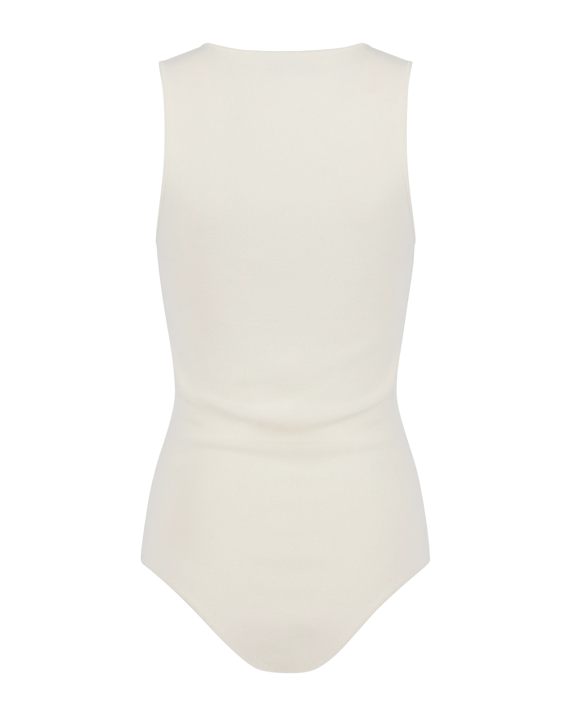 COMPRESSED BODYSUIT OFF WHITE - 5