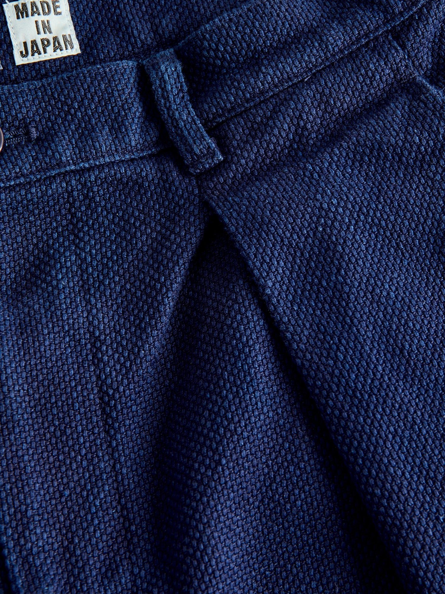 Double Cloth Sashiko Trousers in Hand Dyed Indigo - 5