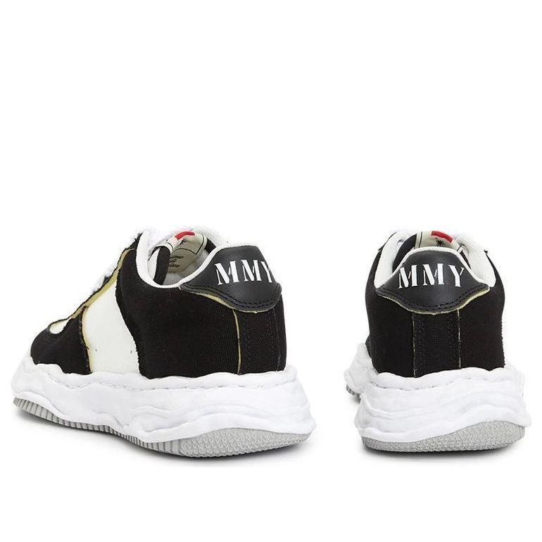 Maison MIHARA YASUHIRO Wayne OG Sole Canvas Low 'Black White' A14FW731-BLKWHT - 5