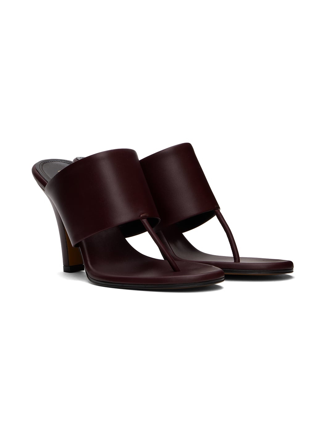 Burgundy Signum Heeled Sandals - 4