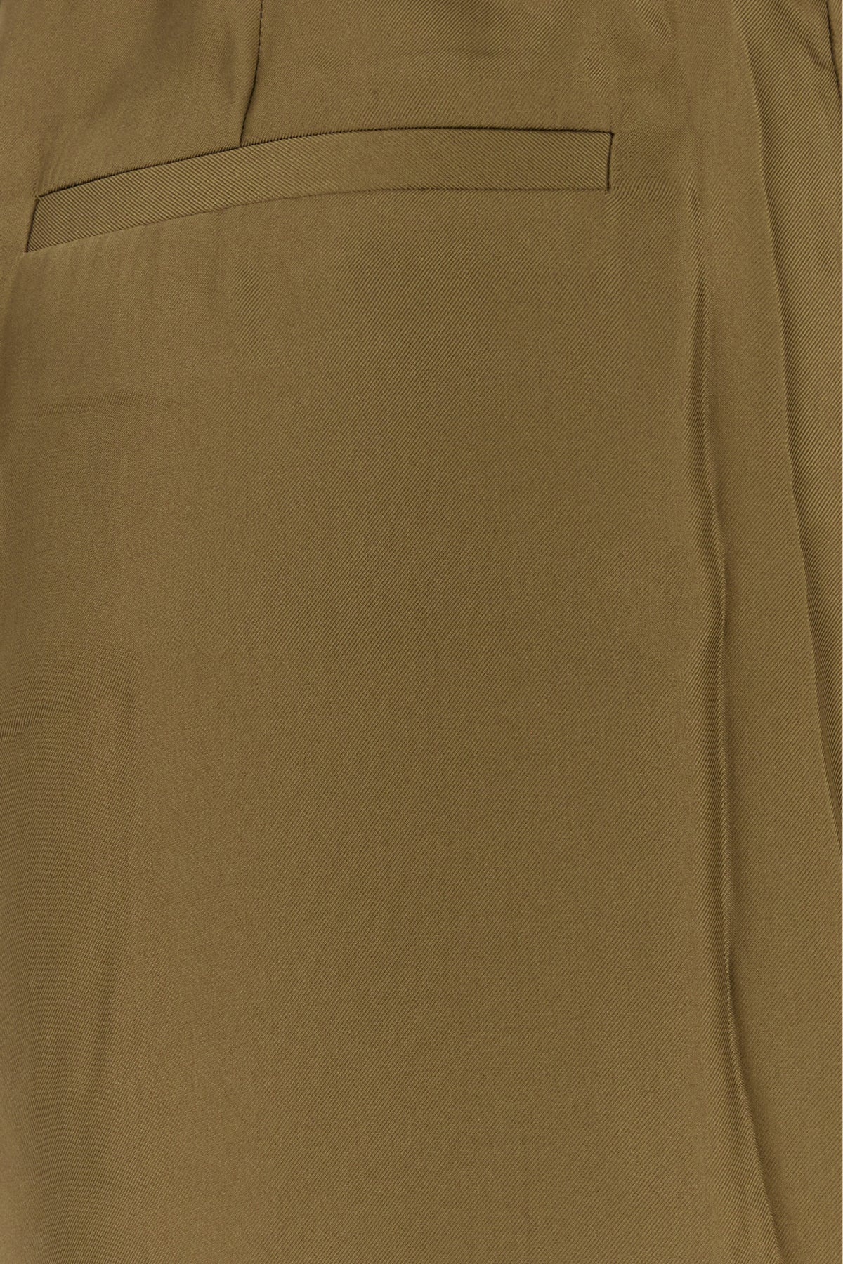 Zimmermann Olive green satin Crush wide-leg pant