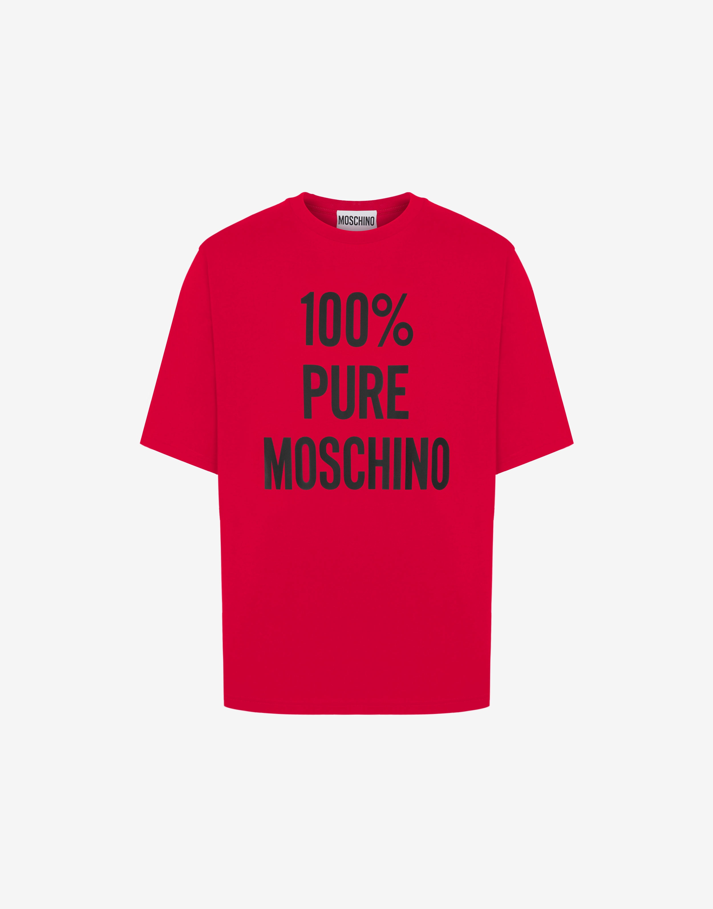 100% PURE MOSCHINO ORGANIC JERSEY T-SHIRT - 1