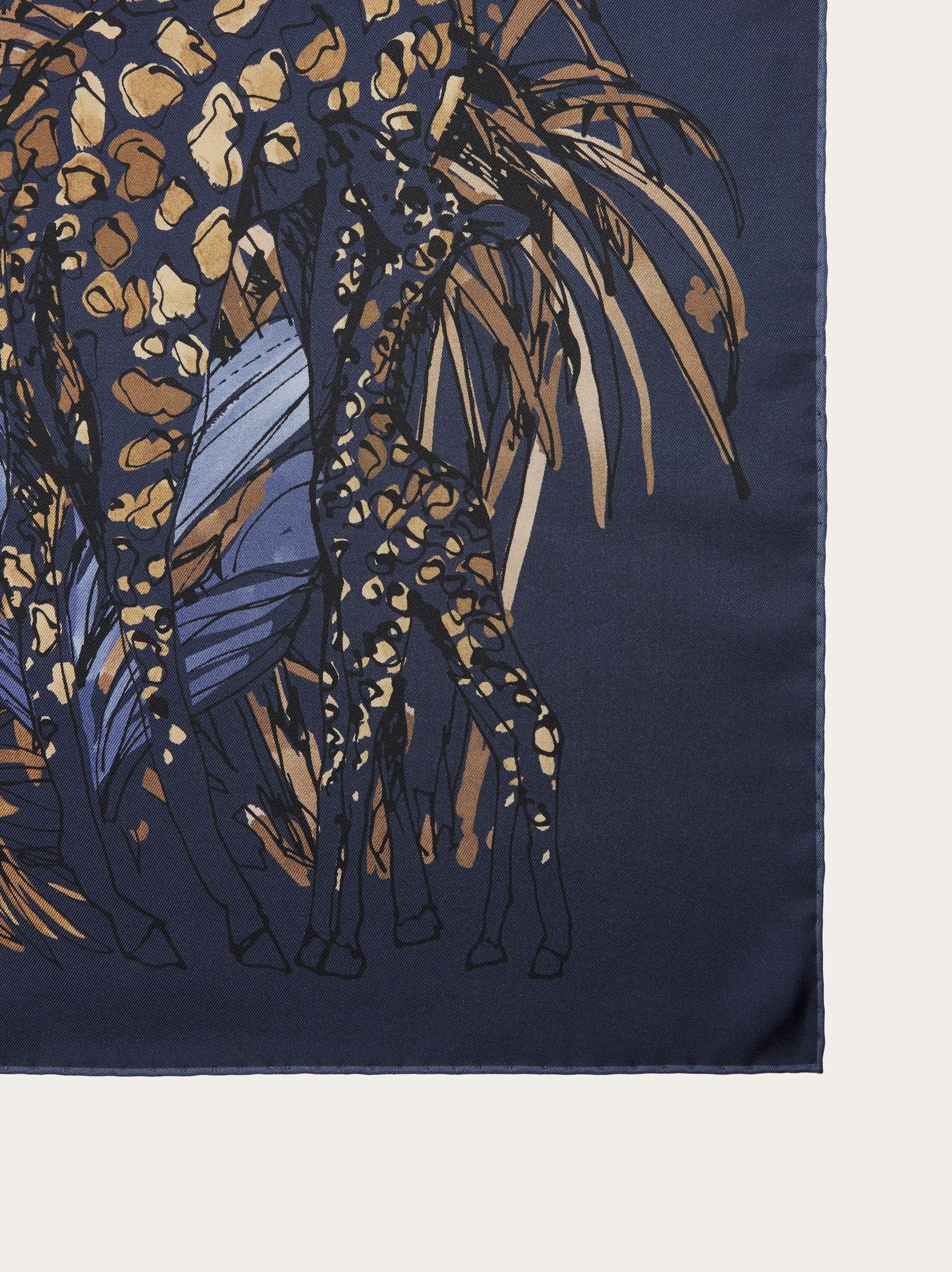 Jungle print silk foulard - 3