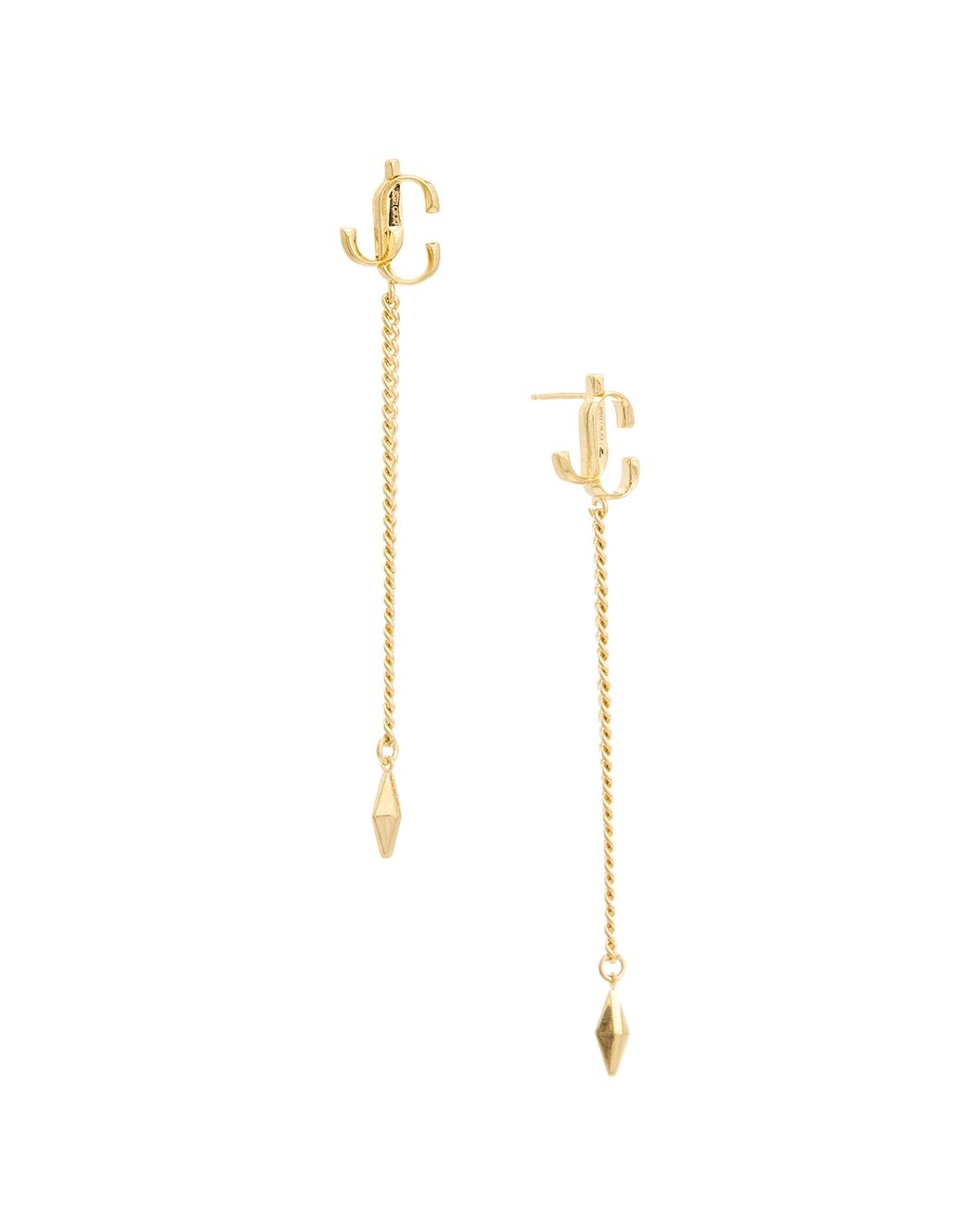 Jimmy Choo Diamond Motif JC Drop Earrings - 1