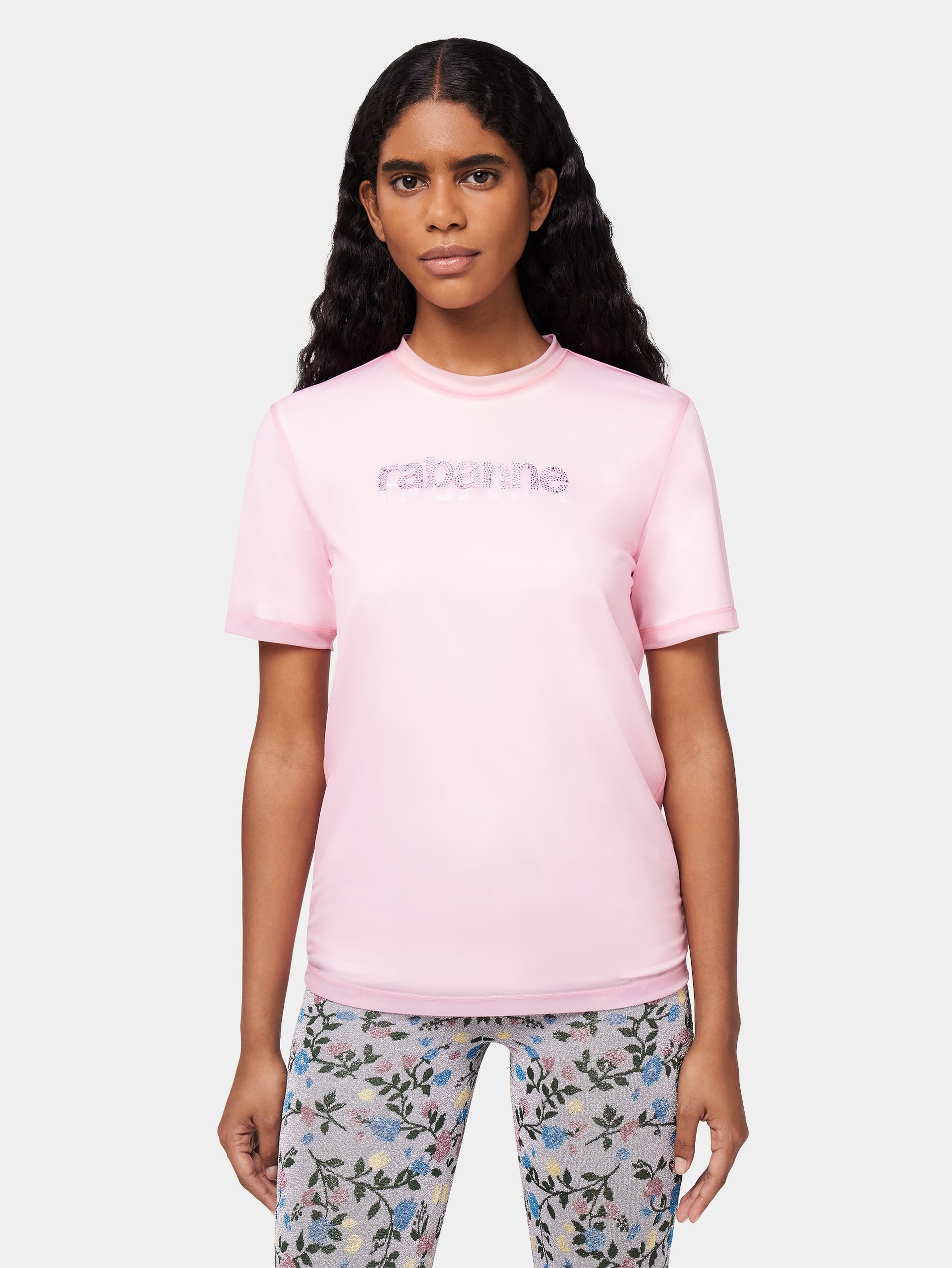 PINK FADED LOGO-PRINTED TOP - 2