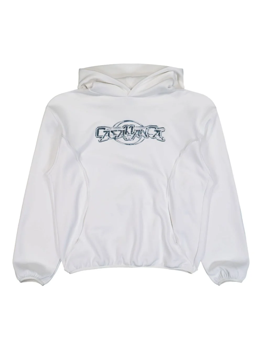 logo-detail long-sleeve hoodie - 1