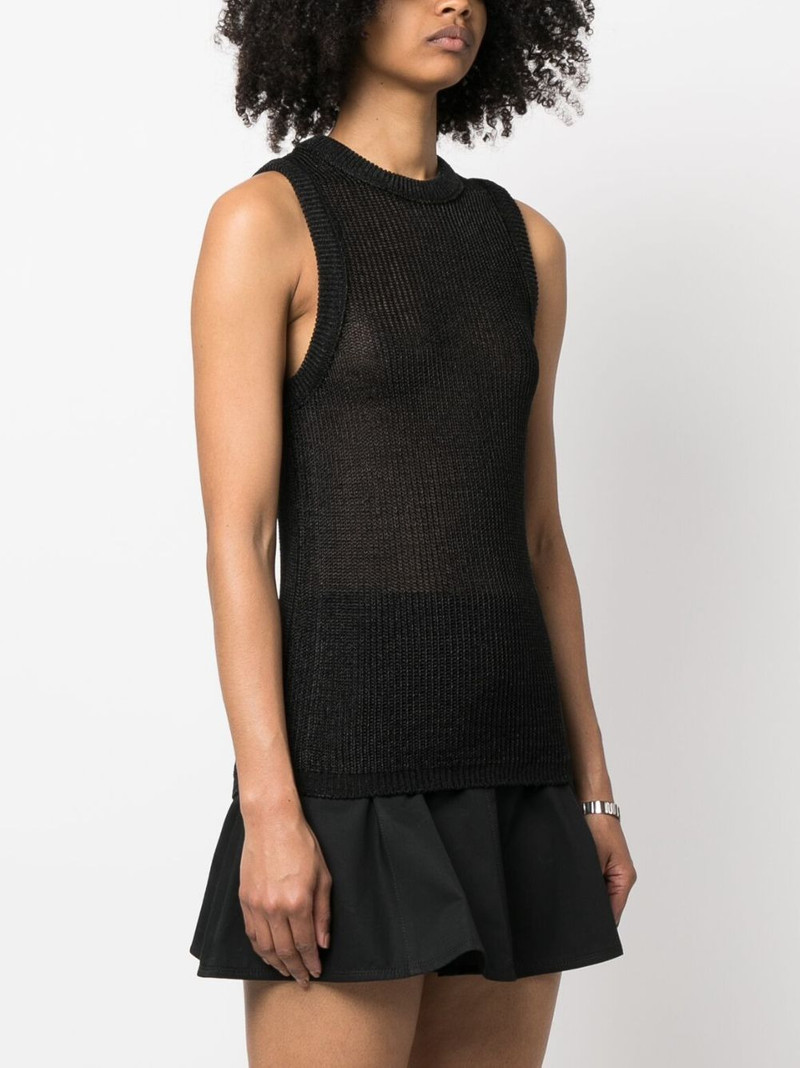 semi-sheer sleeveless top 3