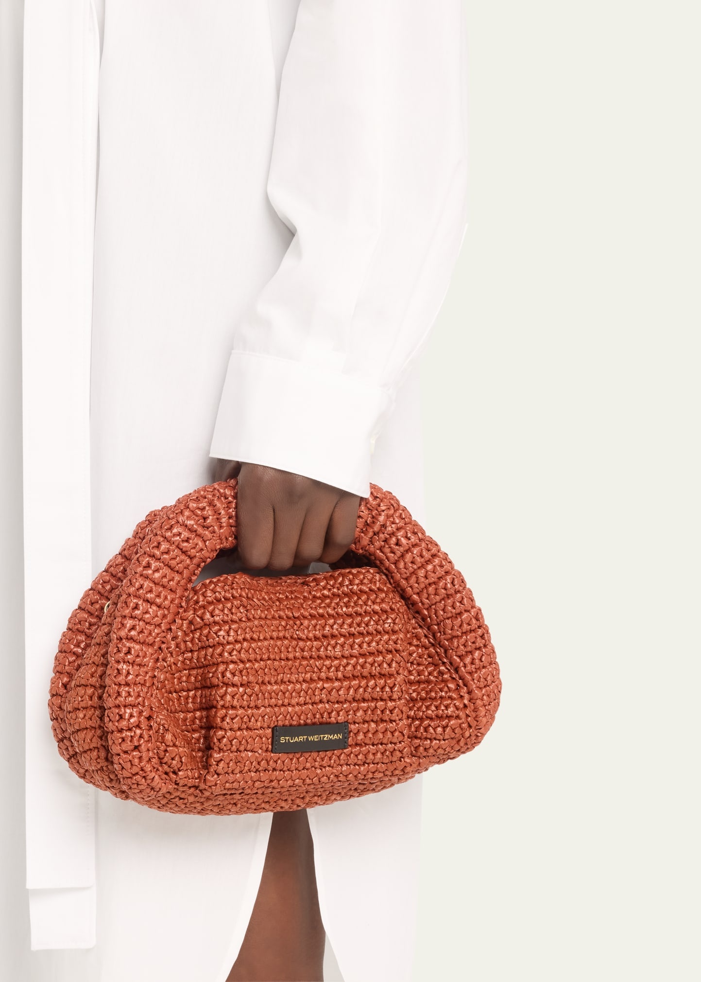 The Moda Mini Raffia Top-Handle Bag - 2