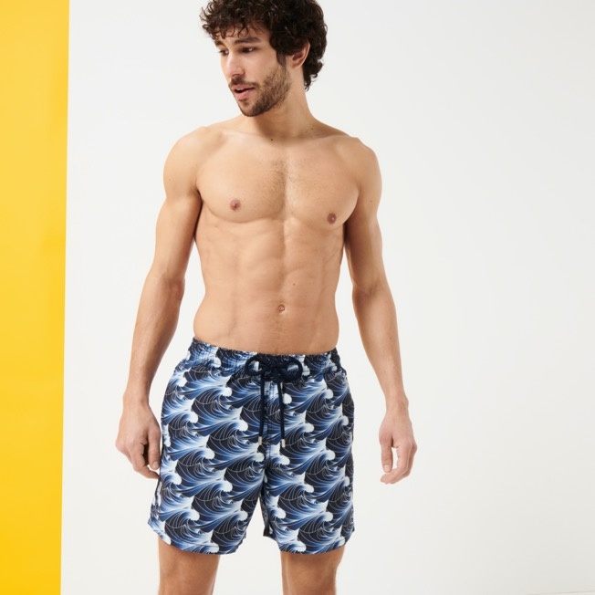 Men Swim Trunks Waves - 3